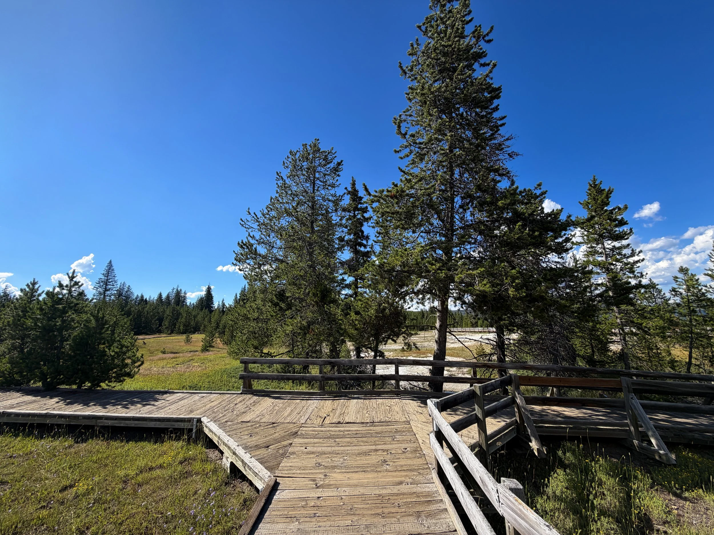 West Thumb Geyser Basin Trail Yellowstone National Park Wyoming