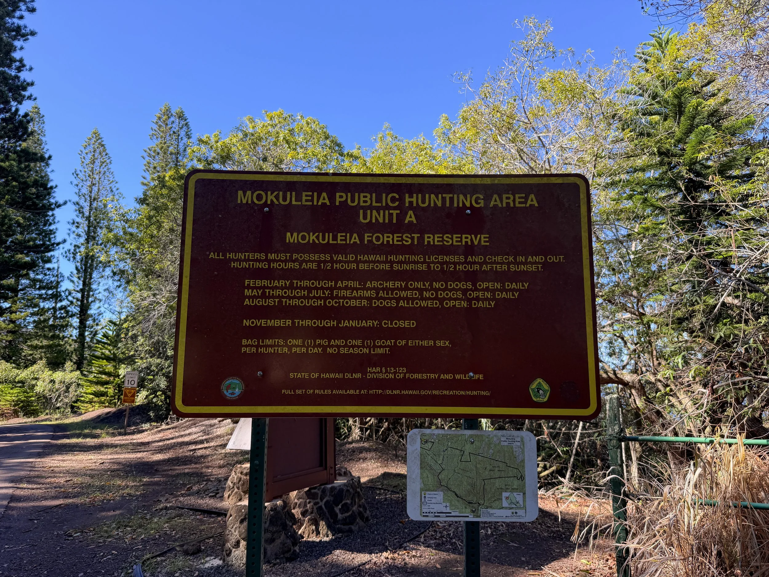 Mokuleia Forest Reserve Access Road to Peacock Flats Oahu Hawaii