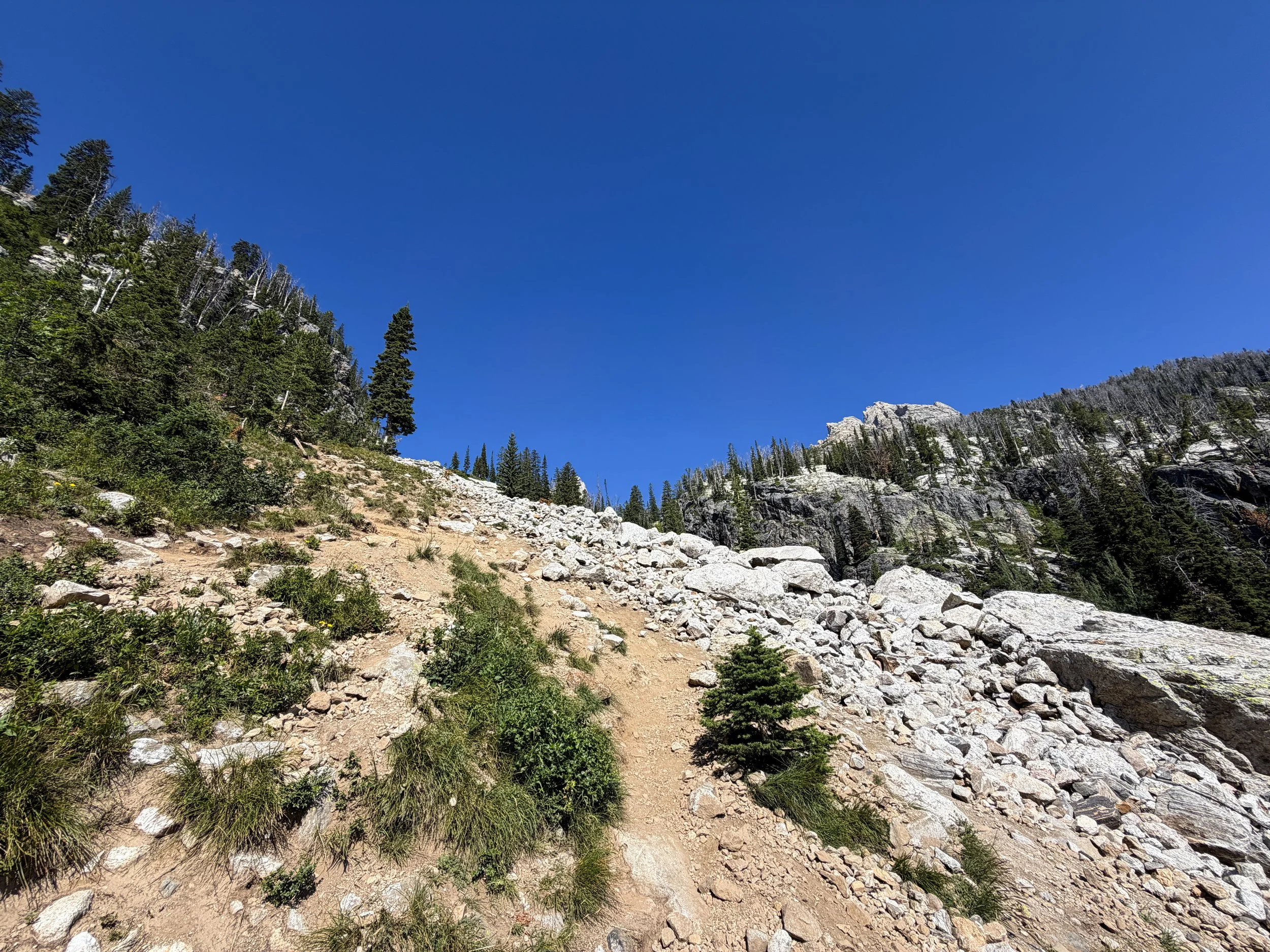 Delta Lake Trail Scramble Grand Teton National Park Wyoming