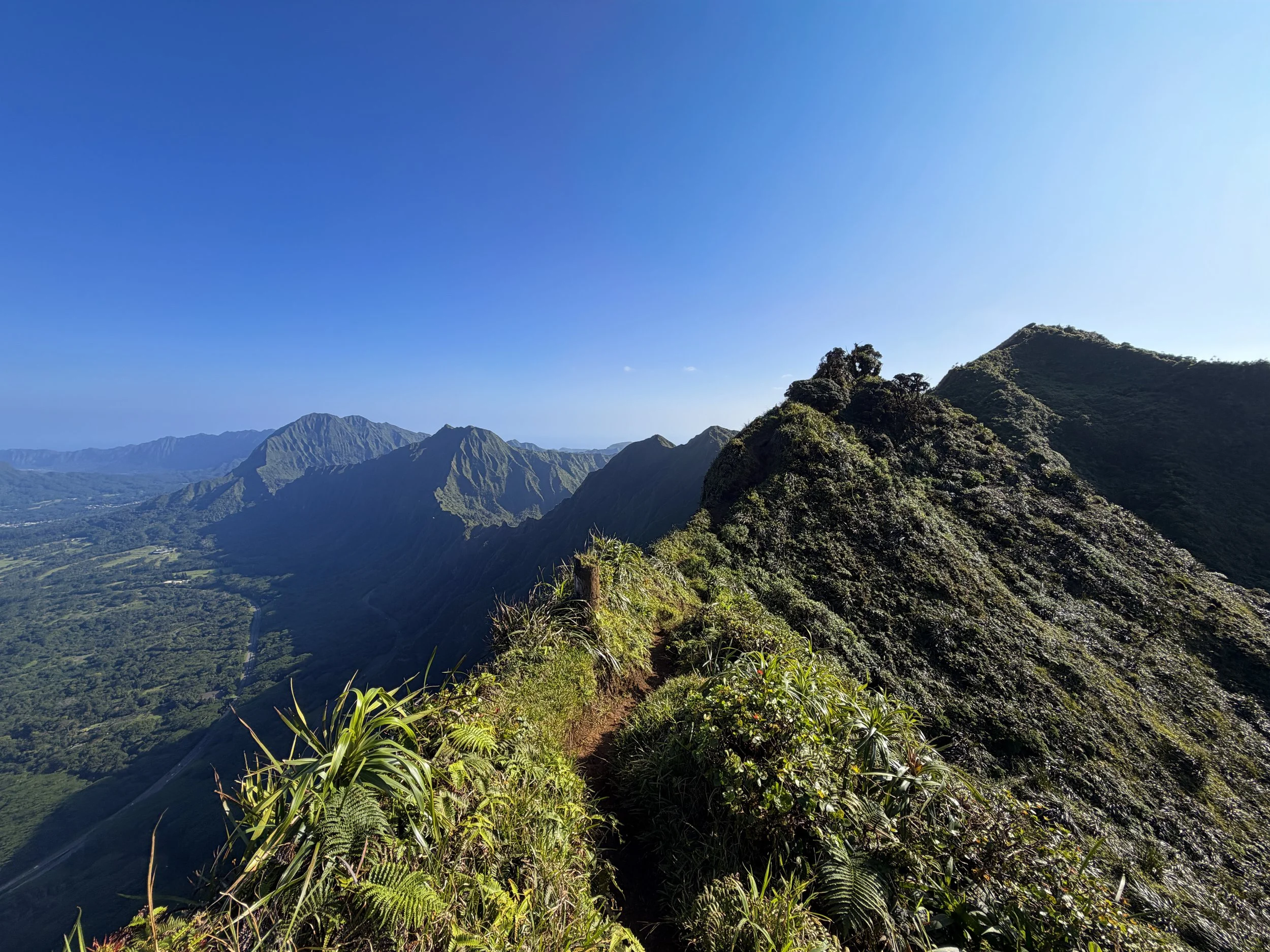 Stairway to Heaven to Moanalua Middle Ridge Koolau Summit Trail Oahu Hawaii