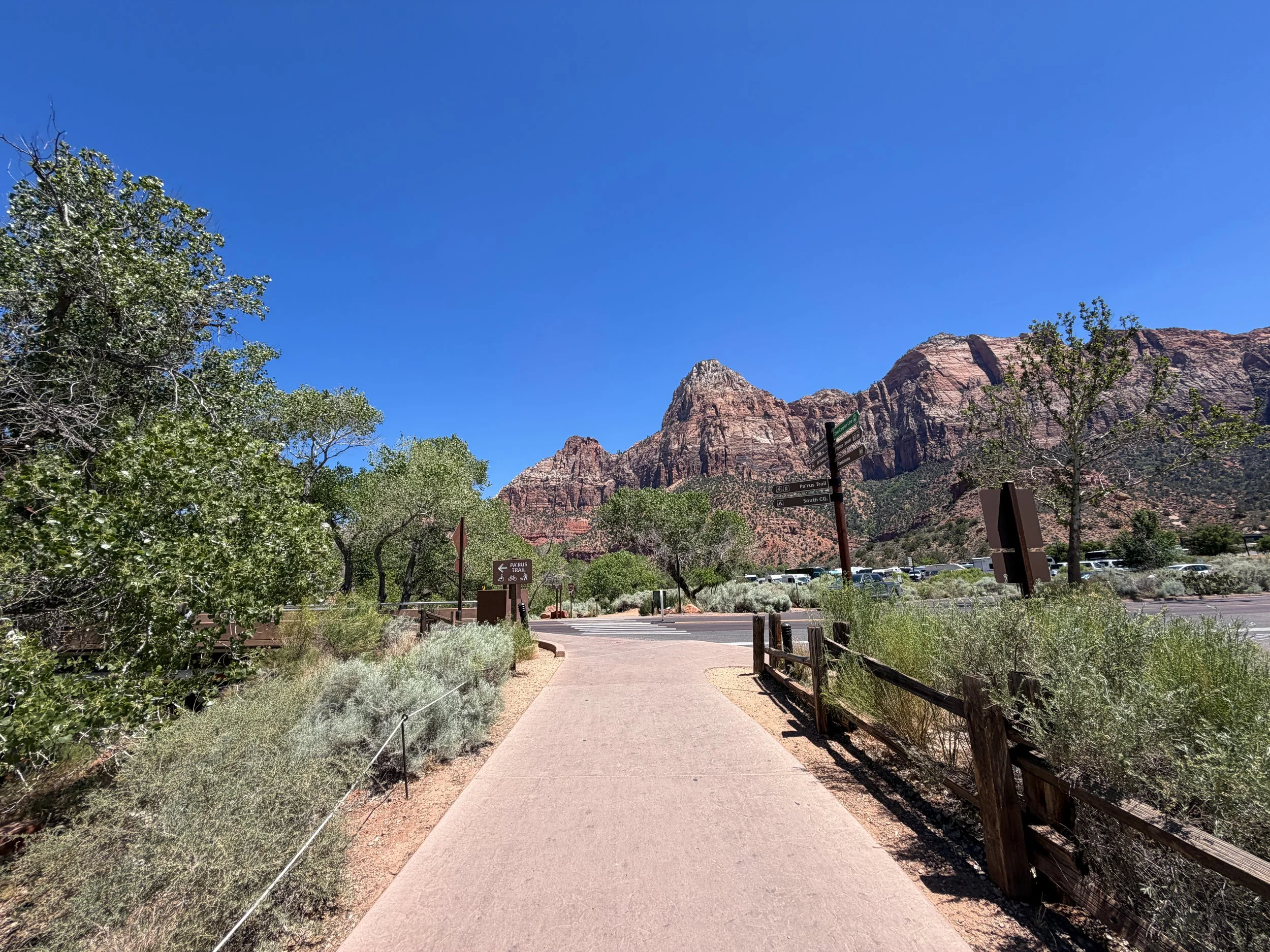 Watchman Trailhead Zion National Park Utah