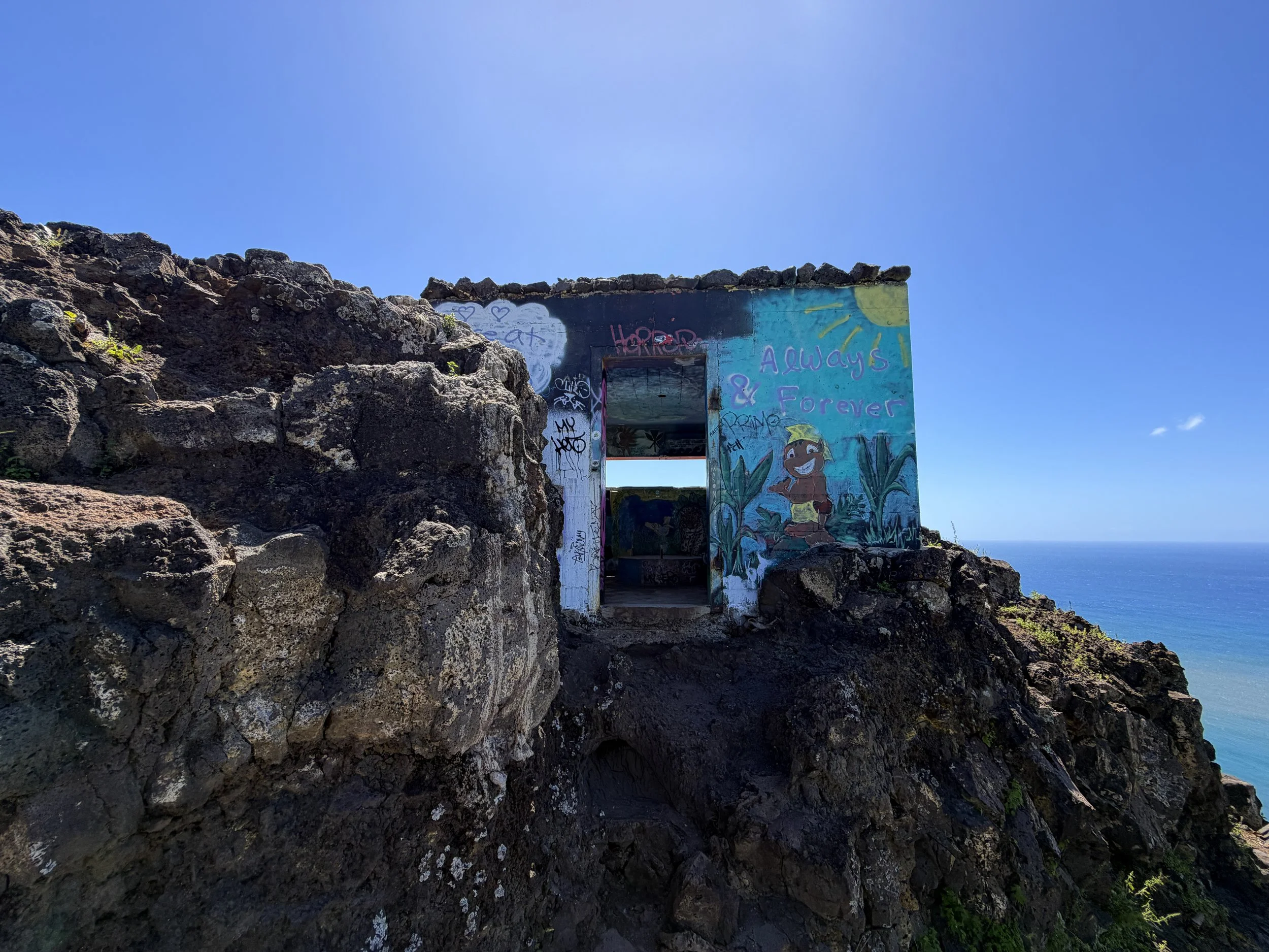 Puu O Hulu Trail Pillboxes Oahu Hawaii