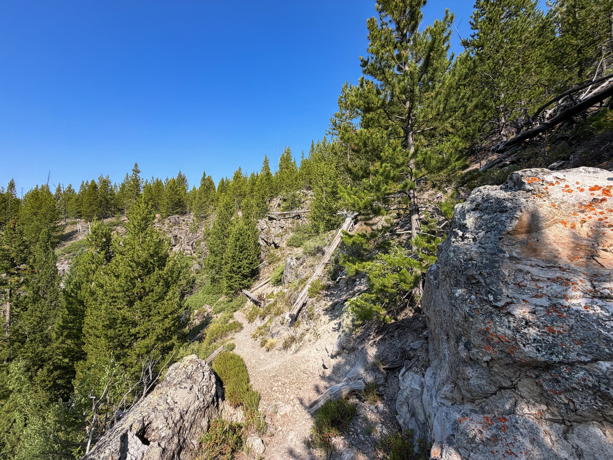 Mystic Falls Loop Trail Yellowstone National Park Wyoming
