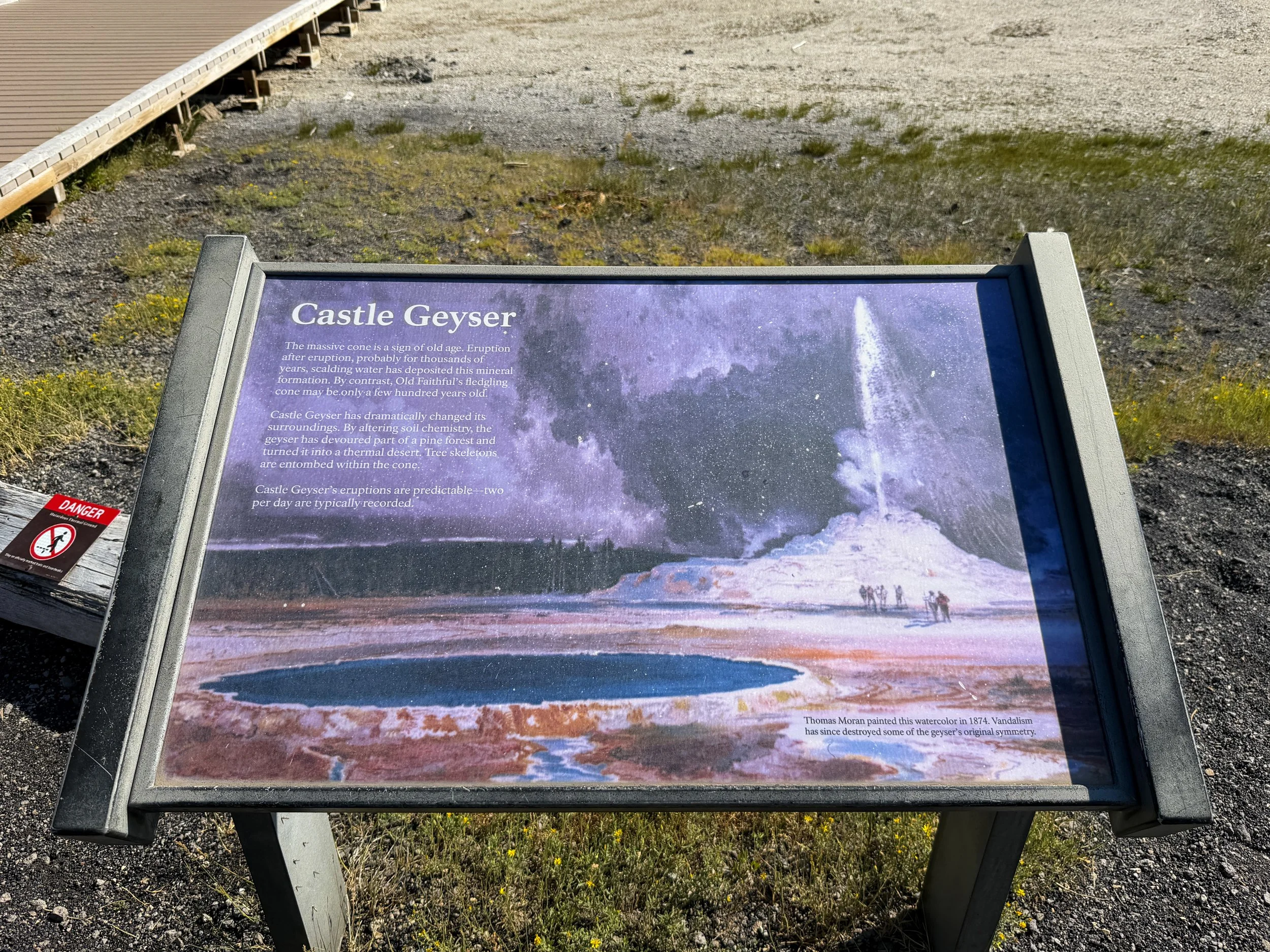 Castle Geyser Yellowstone National Park Wyoming