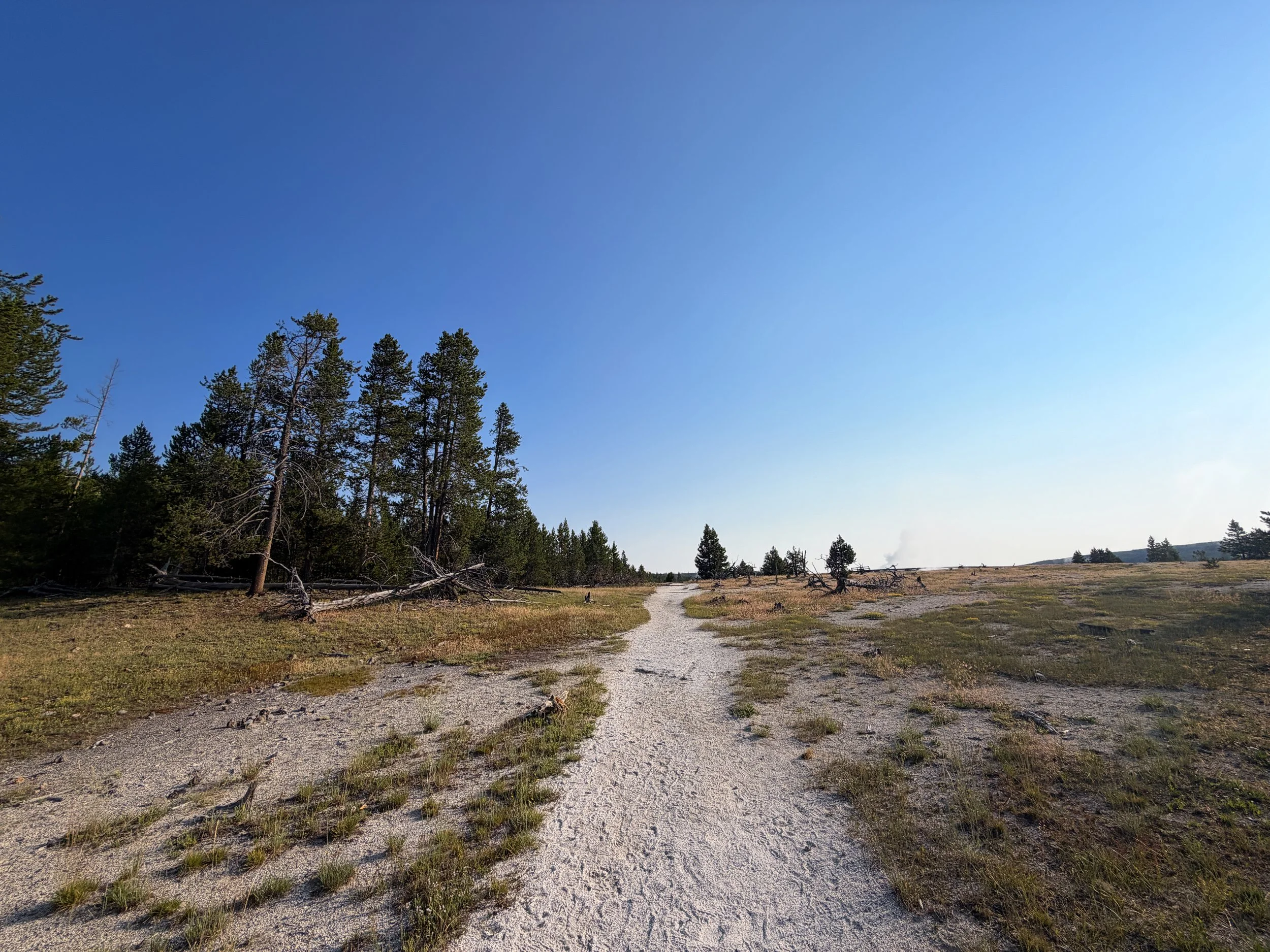 Mystic Falls Trail Yellowstone National Park Wyoming
