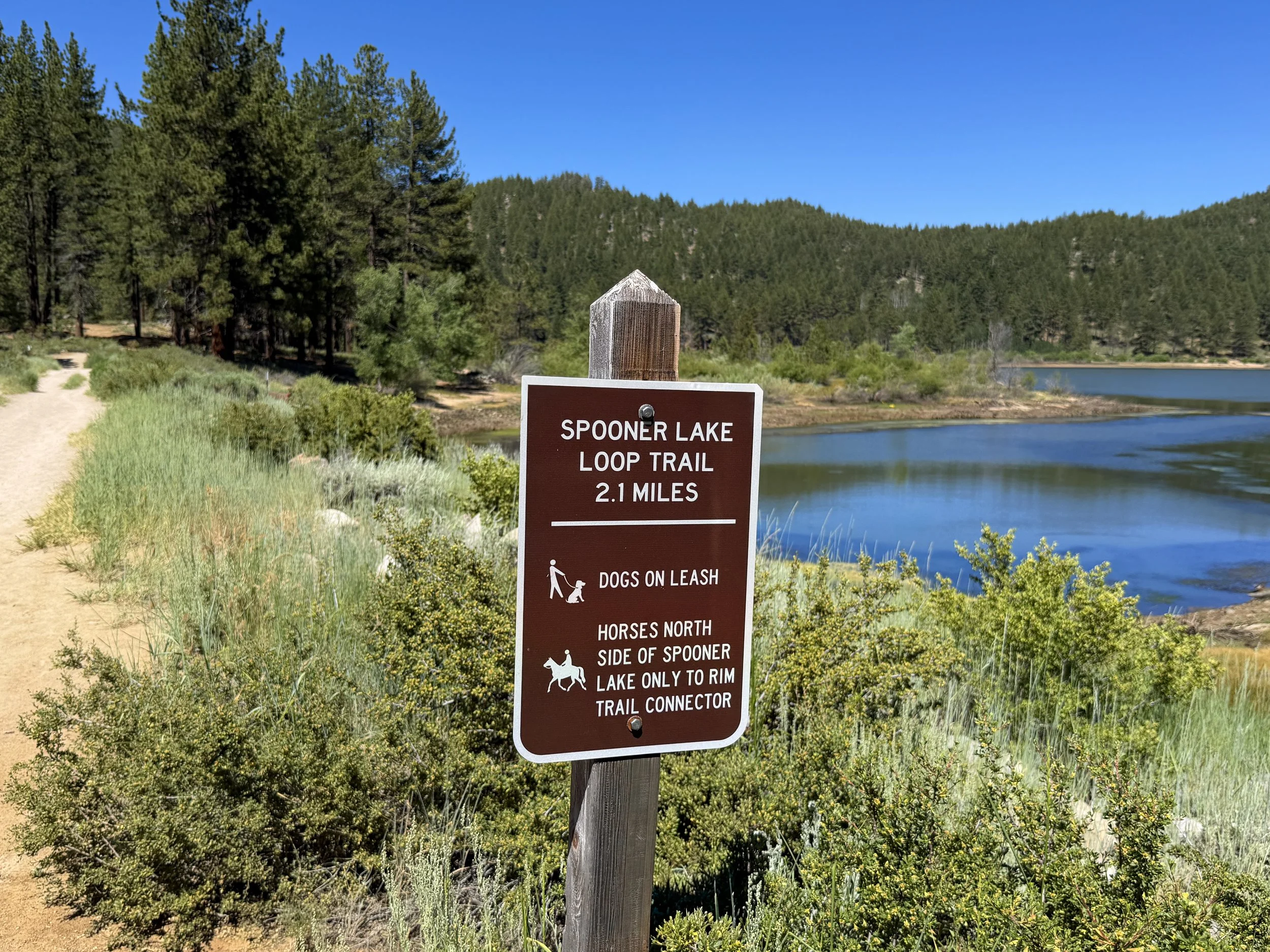 Spooner Lake Loop Trail Lake Tahoe Nevada