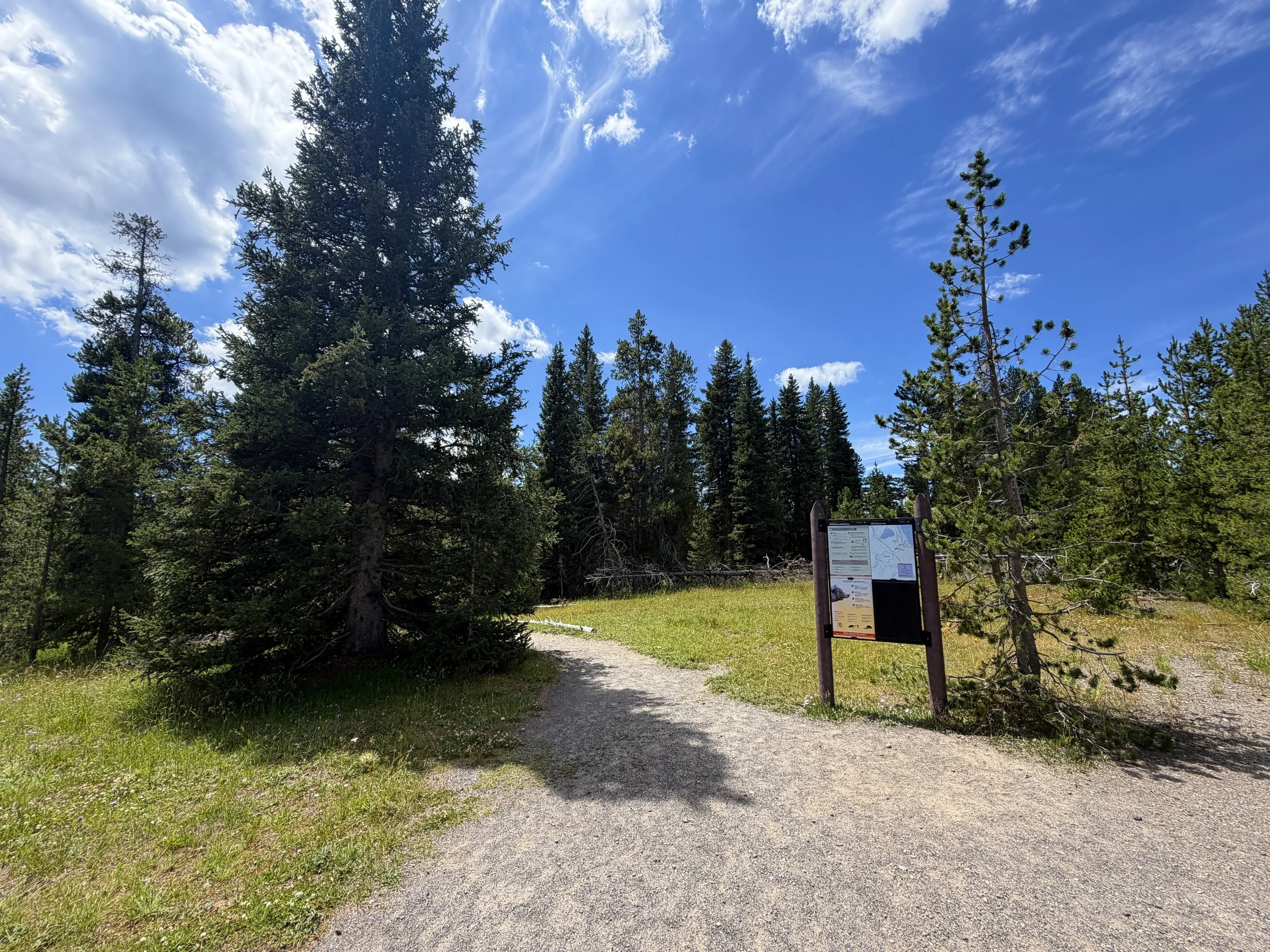 Yellowstone Lake Overlook Trailhead Yellowstone National Park Wyoming