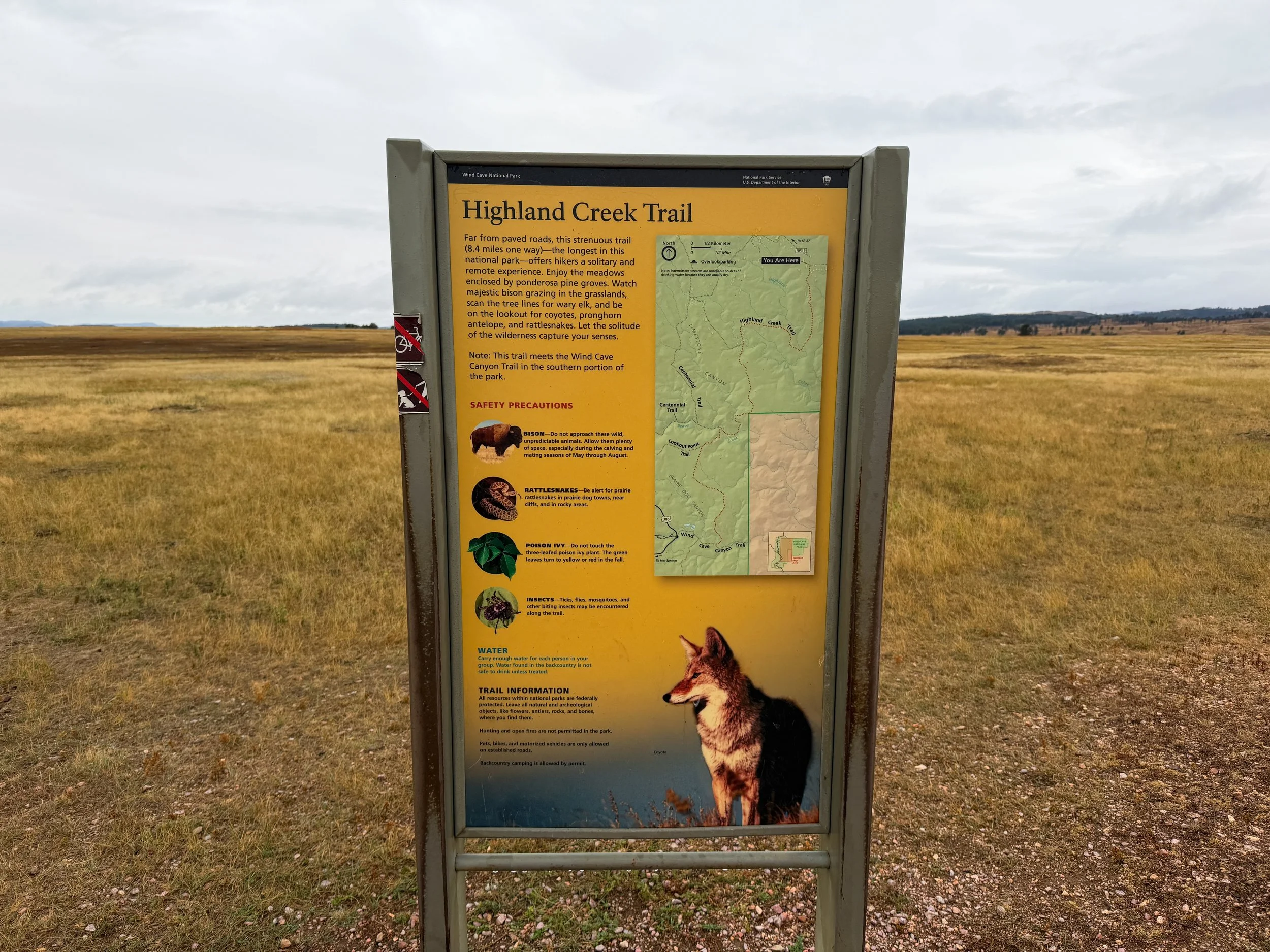 Highland Creek Trailhead Wind Cave National Park South Dakota