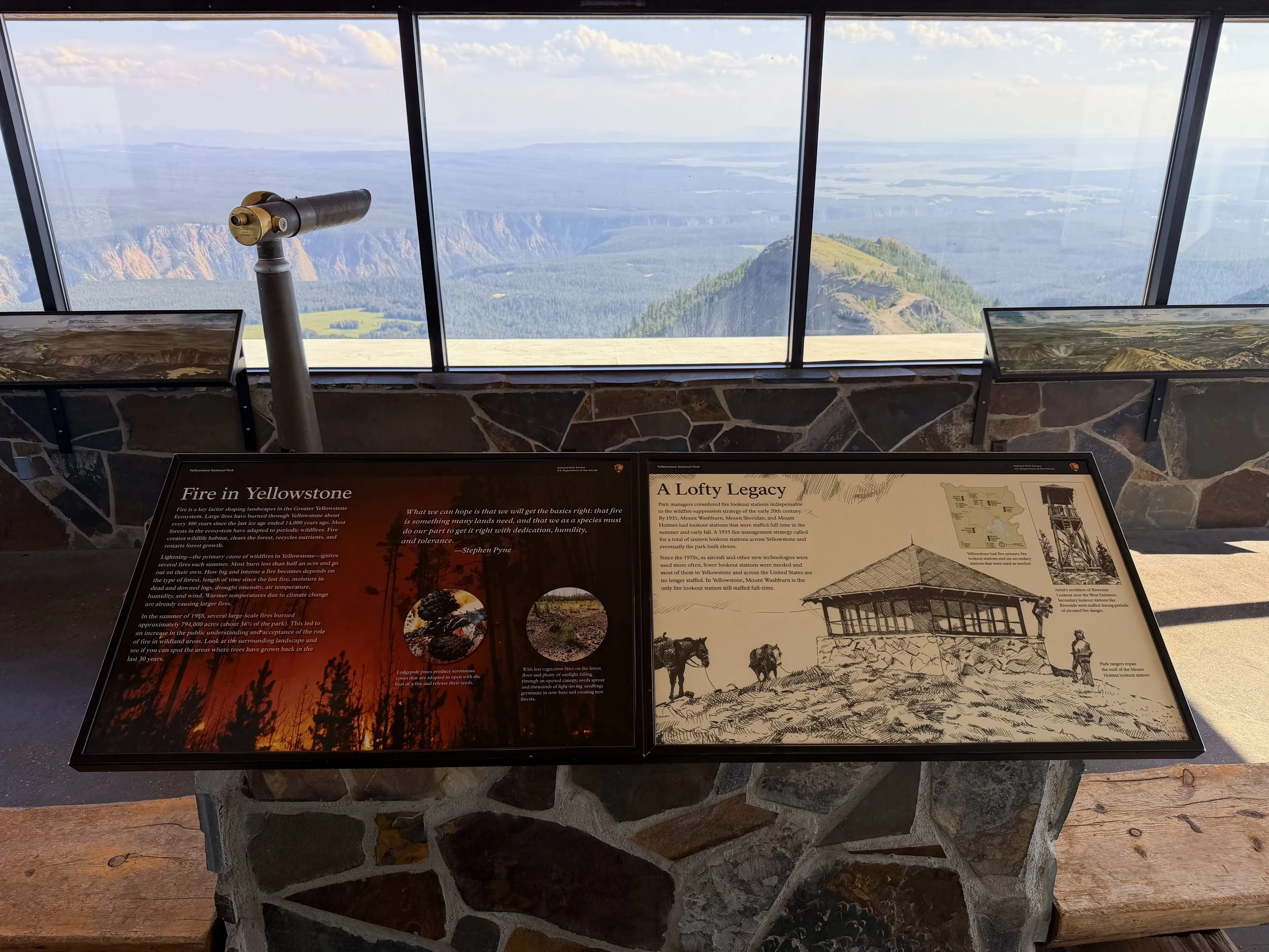 Mt. Washburn Fire Lookout Yellowstone National Park Wyoming