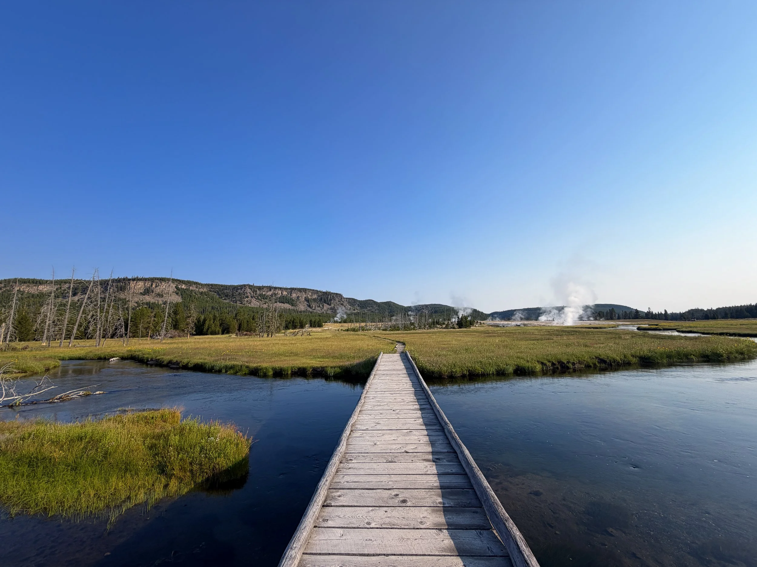 Mystic Falls Trail Yellowstone National Park Wyoming