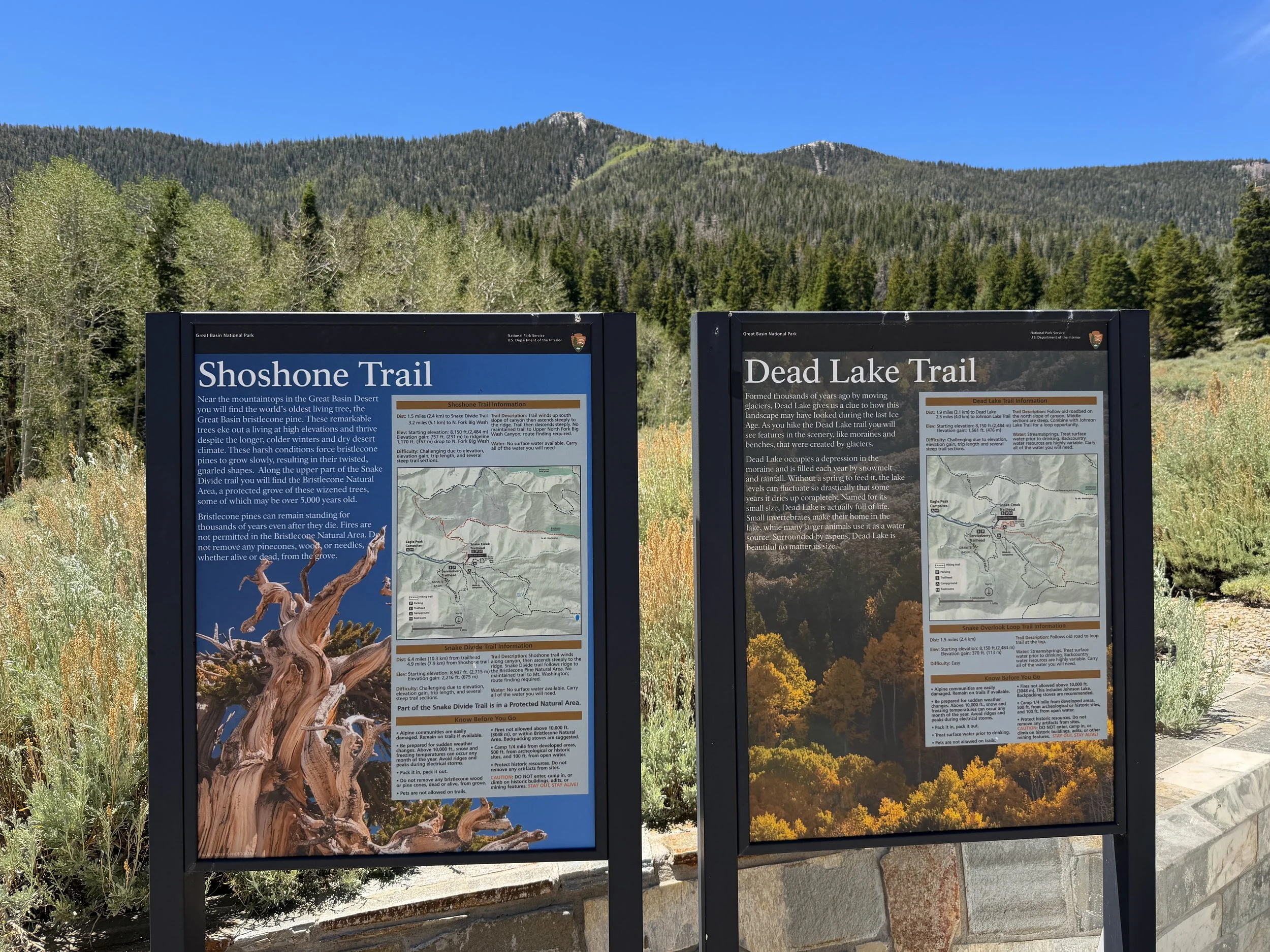 Dead Lake Trailhead Great Basin National Park Nevada