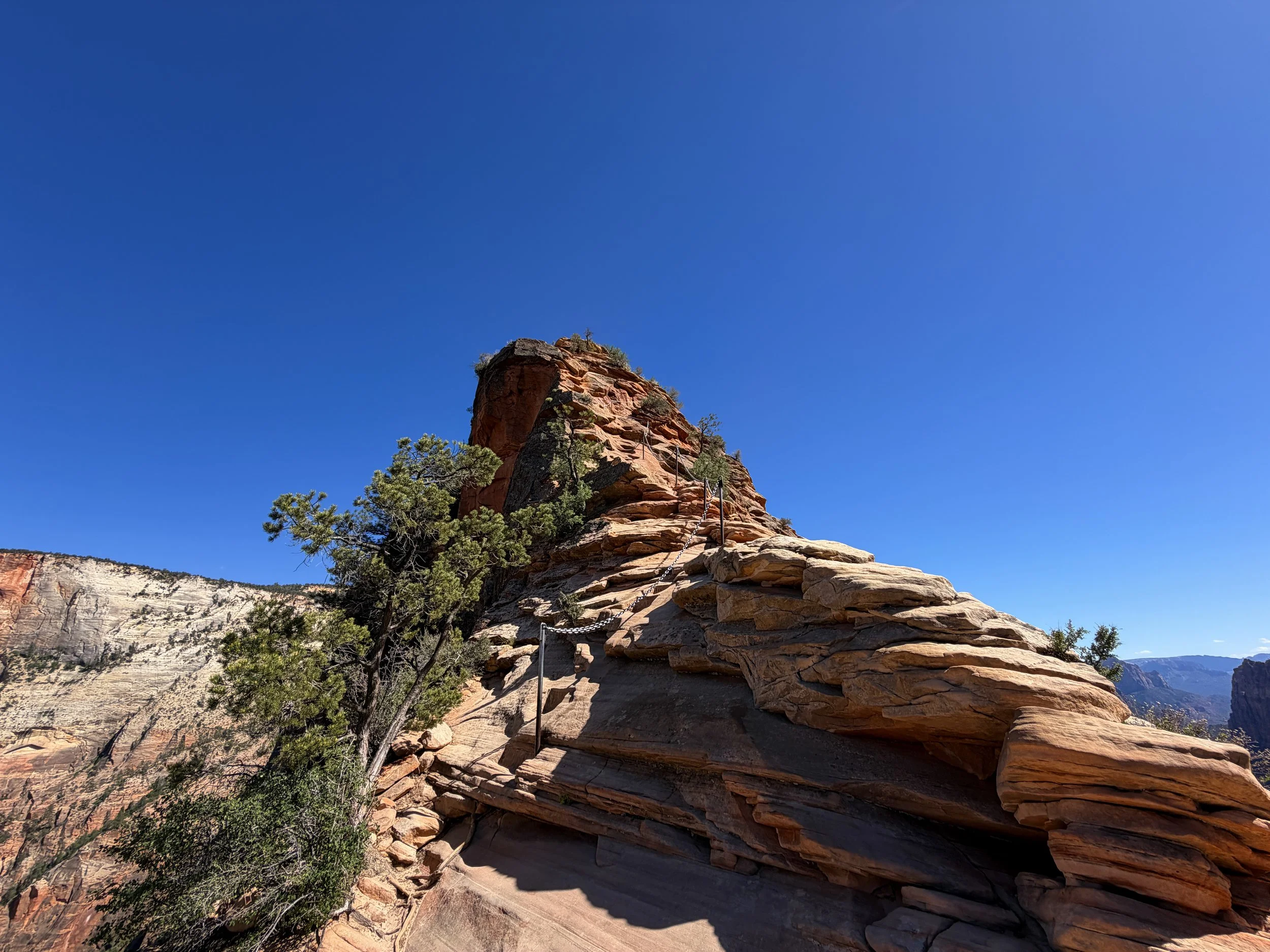 Angels Landing Trail Chains Zion National Park Utah