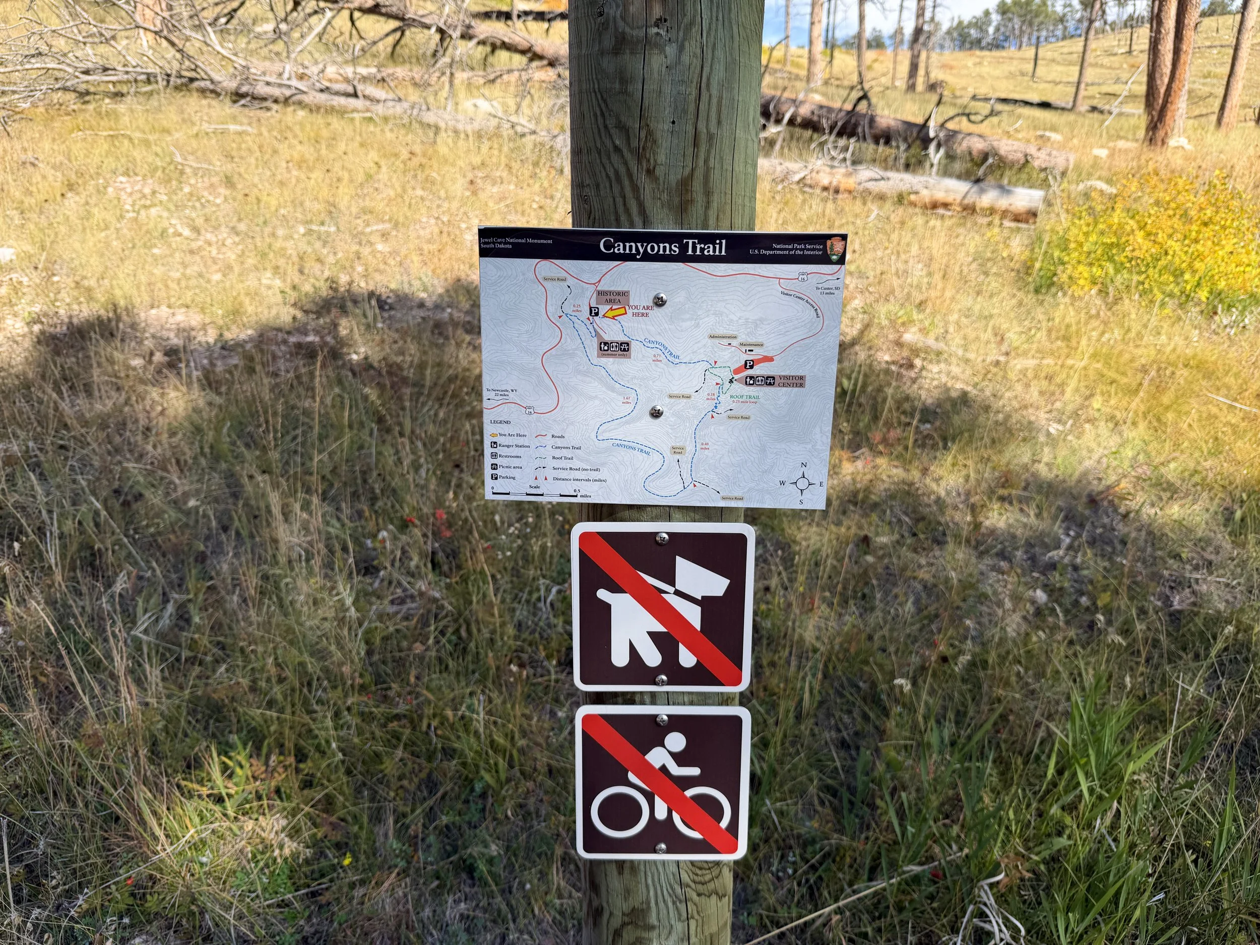 Canyons Trail Jewel Cave National Monument Black Hills South Dakota