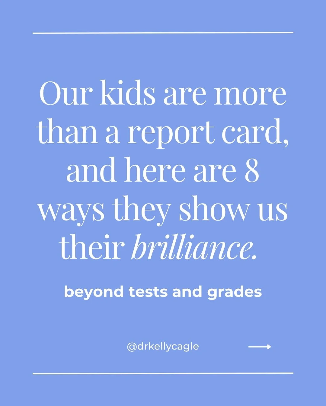 Kids need a fresh reminder that their grades don’t measure how smart they are. 
I came across this research years ago, and I’ve absolutely loved watching my kids’ confidence soar when I began to call out their unique gifts! 
Comme
