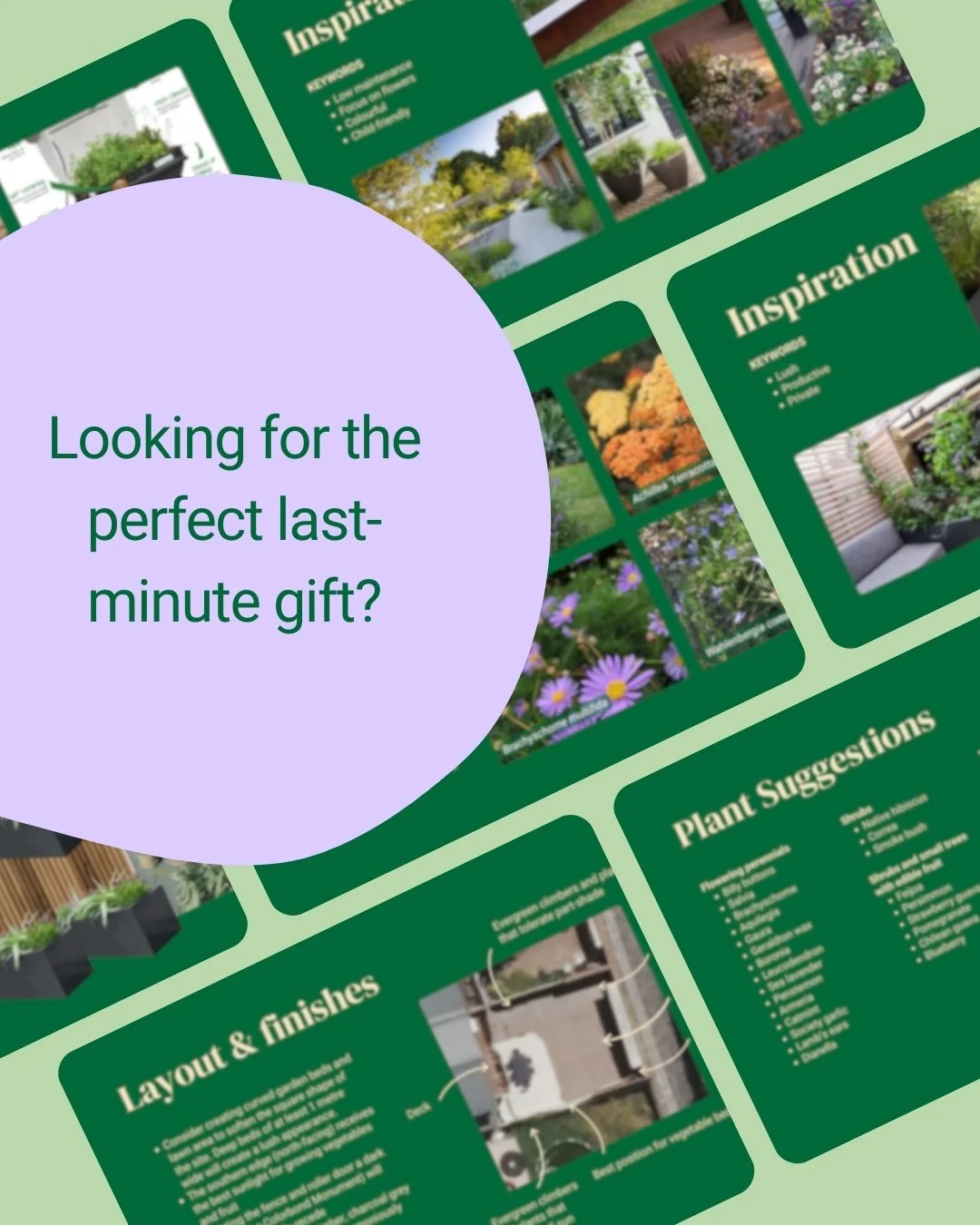Know someone who would love a garden sanctuary but has no idea where to start? My online garden consultation is the perfect gift; thoughtful, personal, and ready to give instantly.

Your gift recipient will spend up to an hour with me, chatting throu