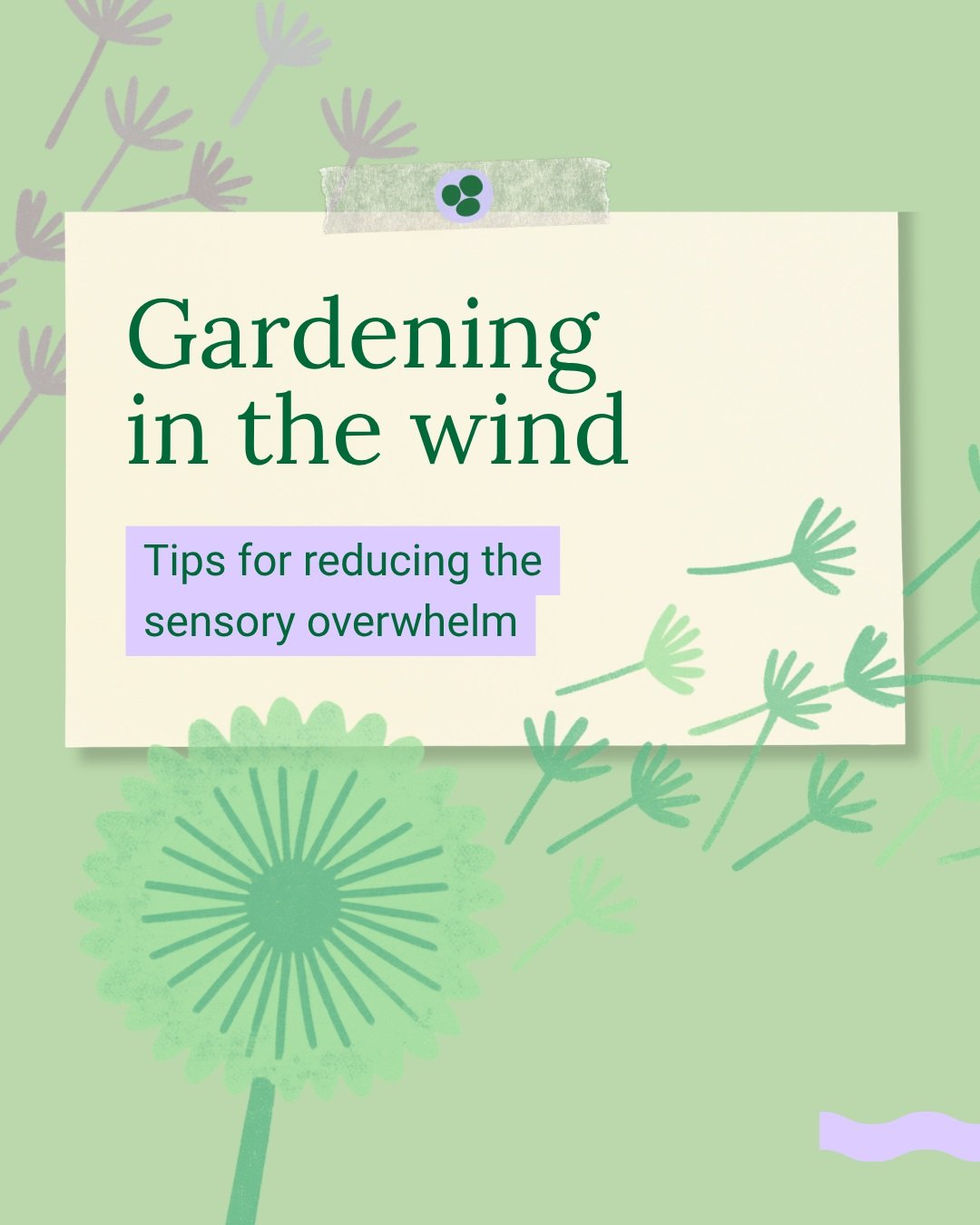 🌬 Gardening at this time of year in Naarm/Melbourne can be exhausting with lots of windy days. Here are my top tips for reducing sensory overwhelm so it's a more pleasant experience and you don't feel like giving up on going outside!

Thanks to my c