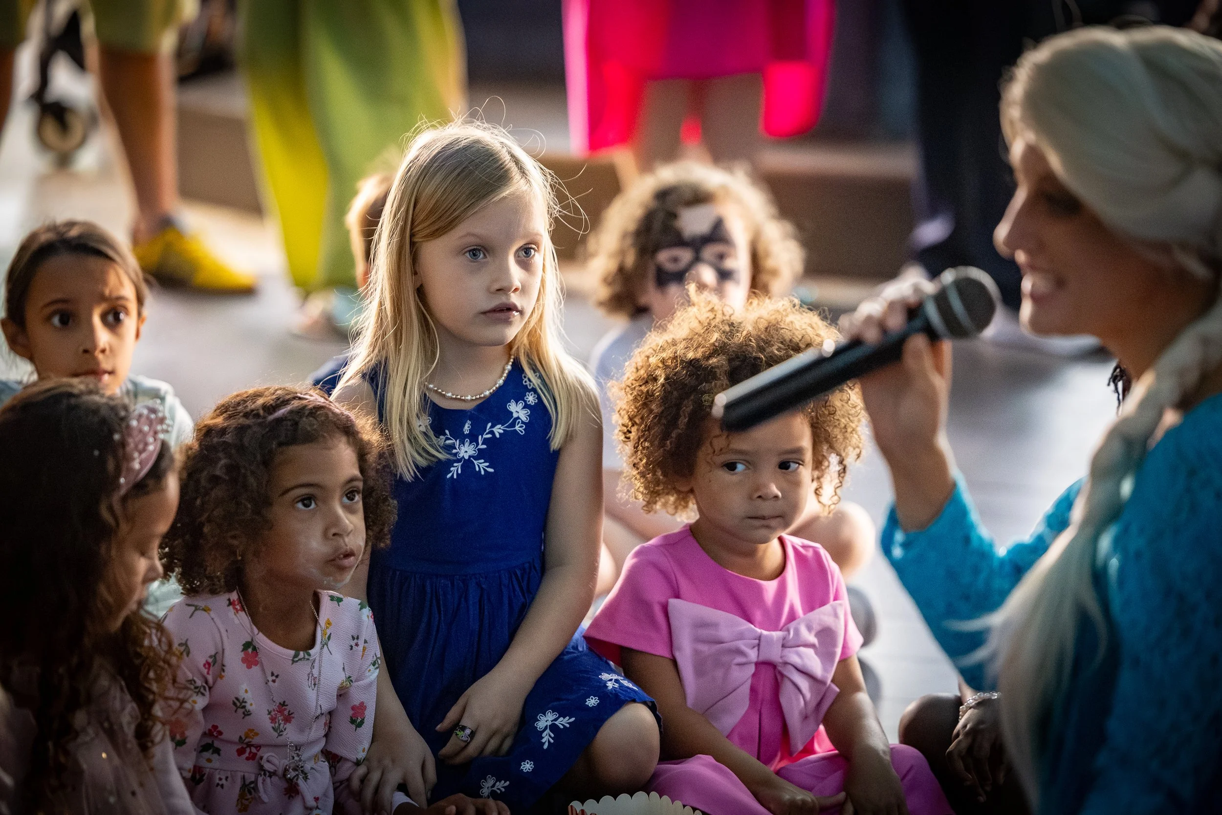 Kids Watching Singer at Frozen Themed Party.jpg
