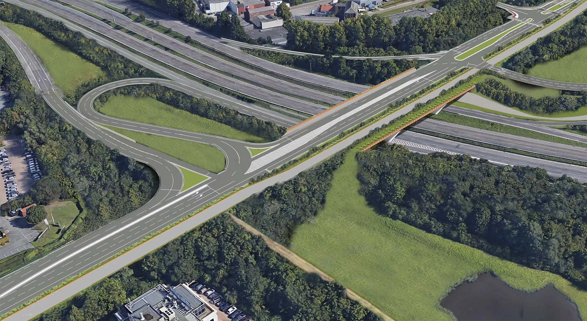 Veilige nieuwe brug in Henneaulaan