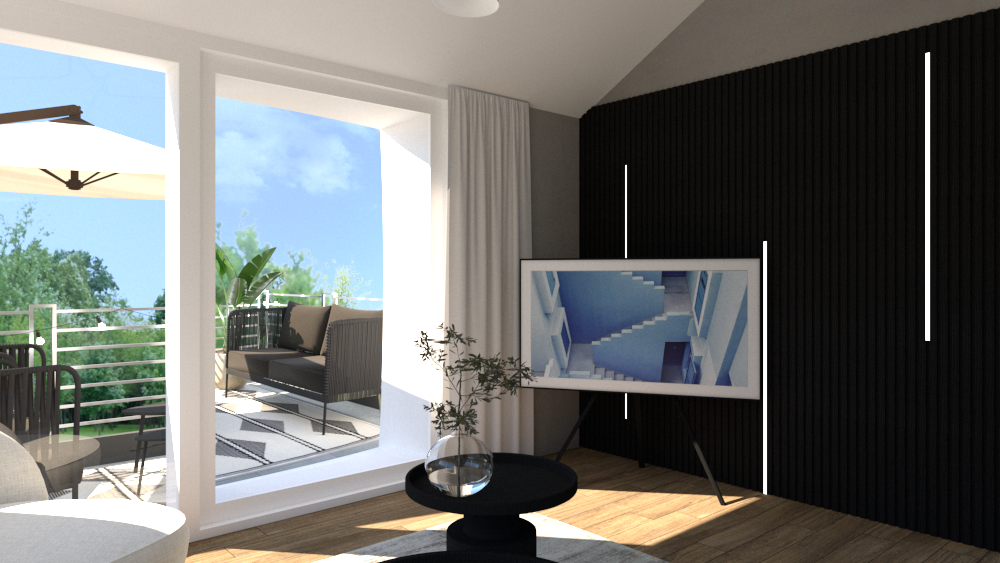 Loungebereich einer Privatwohnung in Osnabrück