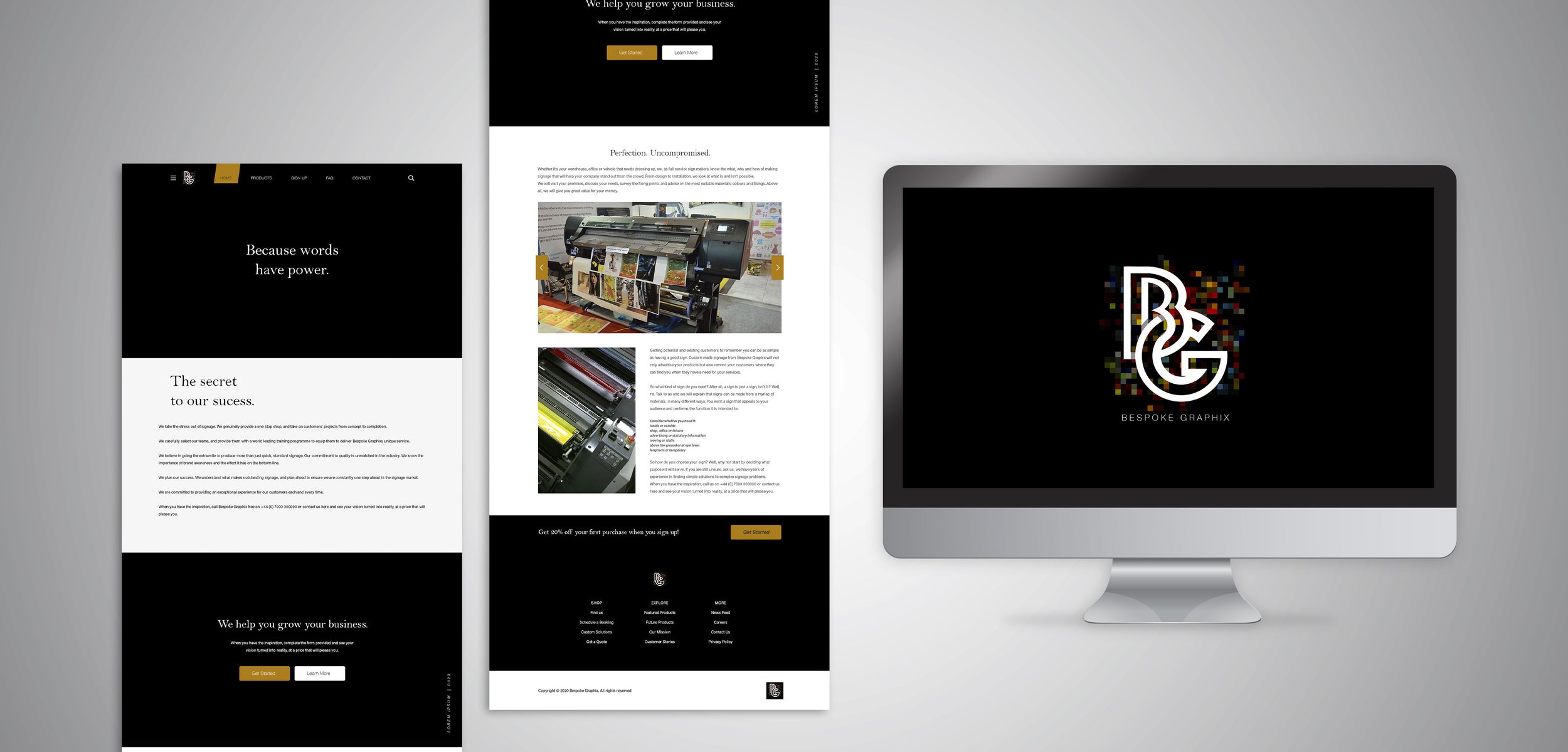 Responsive website design.