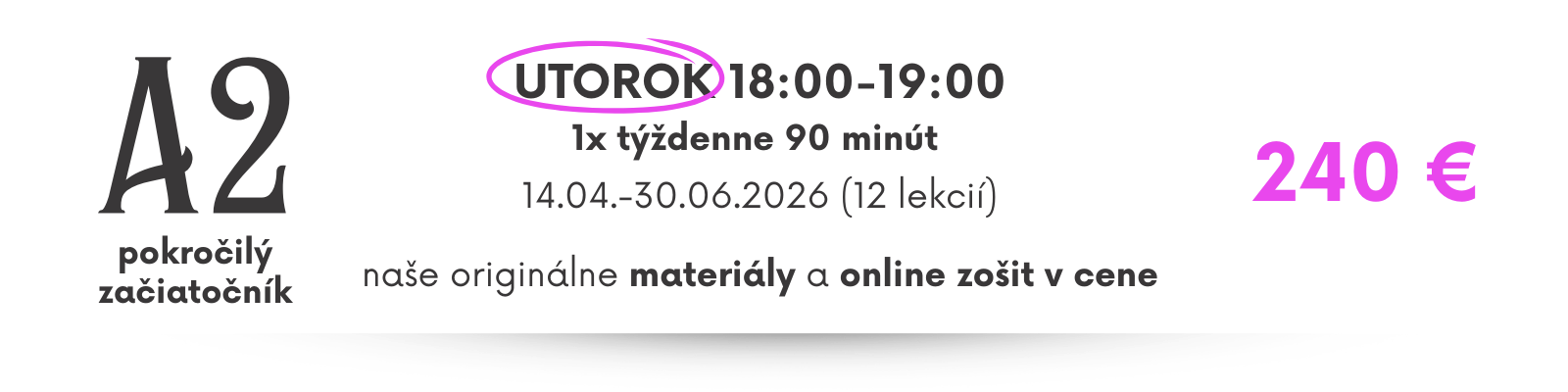 skupinový kurz francúzskeho jazyka pre začiatočníkov