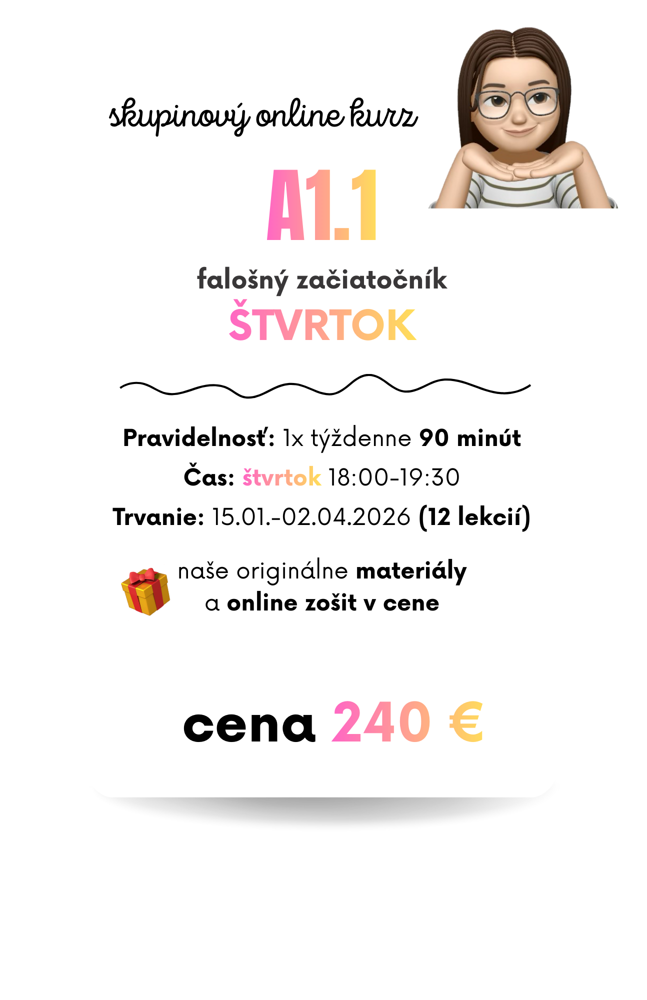 online skupinový kurz francúzštiny pre falošných začiatočníkov v mini skupinkách