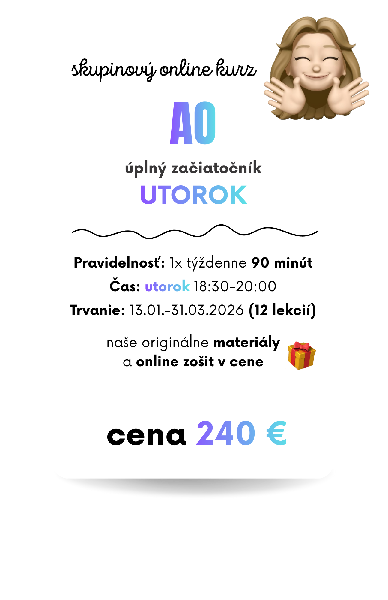 online skupinový kurz francúzštiny pre začiatočníkov