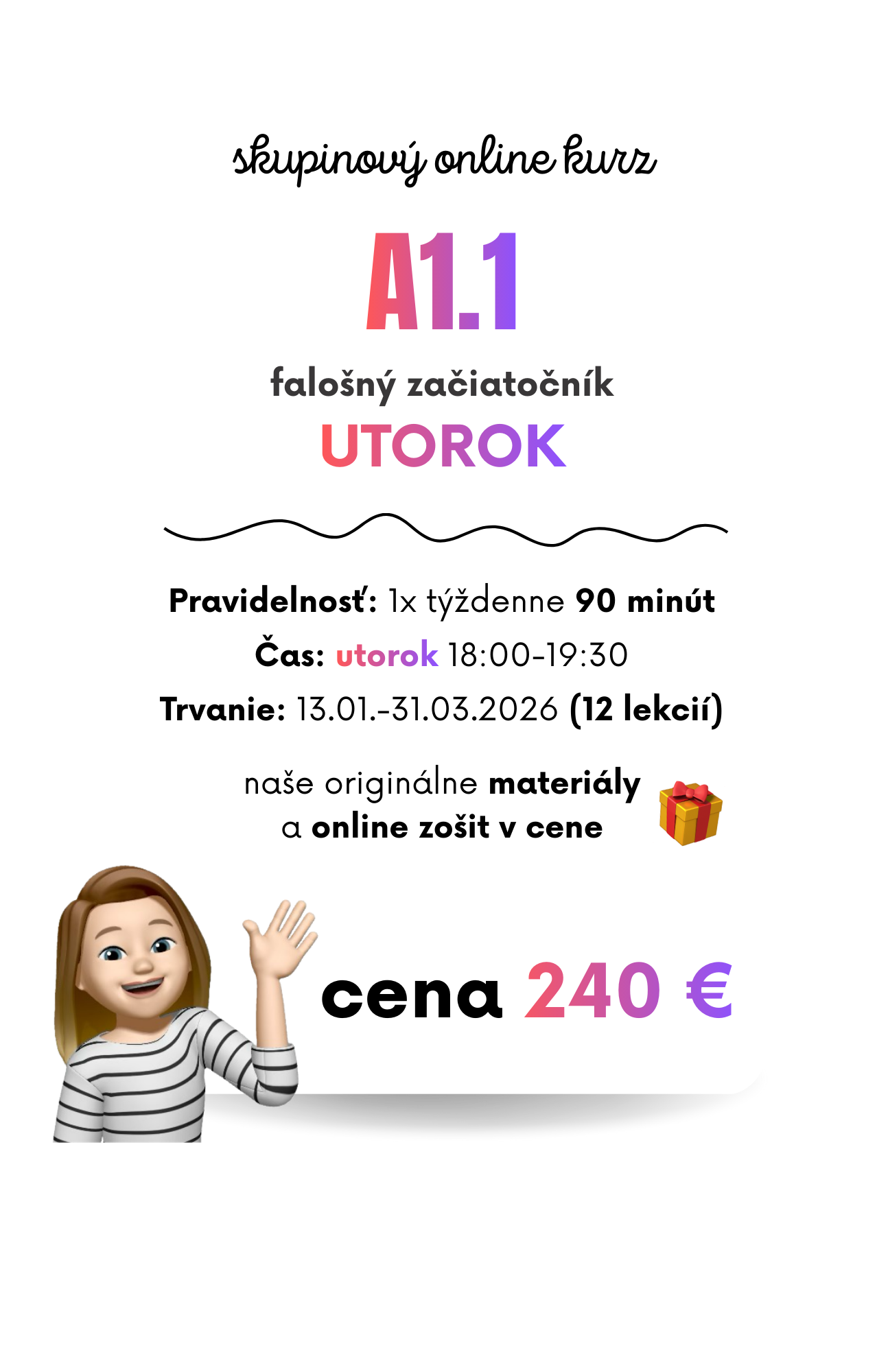 online skupinový kurz francúzštiny pre falošných začiatočníkov