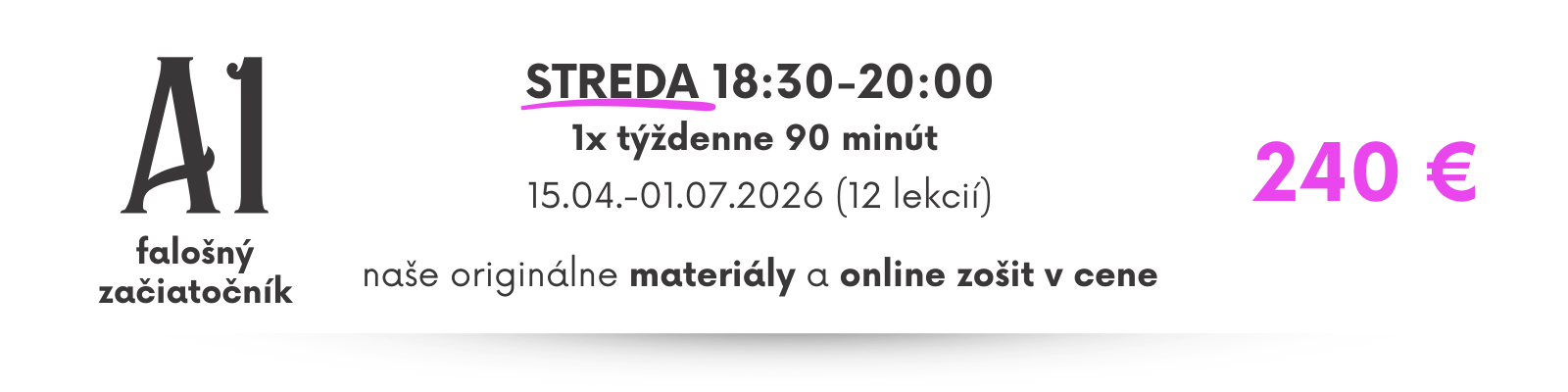 kvalitný skupinový kurz francúzskeho jazyka pre začiatočníkov
