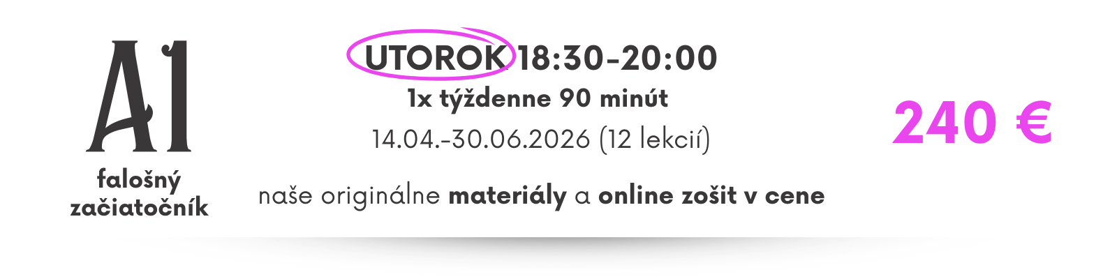 skupinový kurz francúzskeho jazyka pre začiatočníkov