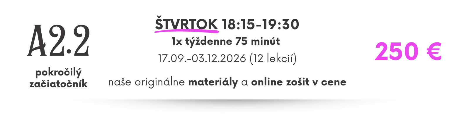 kurz francúzštiny pre pokročilých začiatočníkov