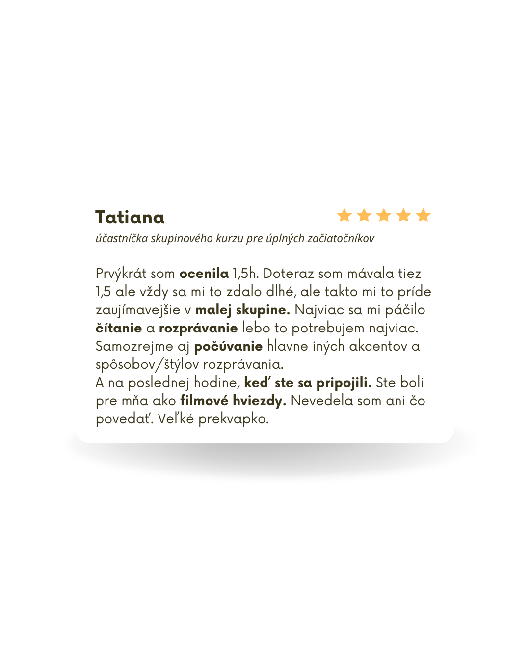 recenzia na skupinový kurz francúzskeho jazyka