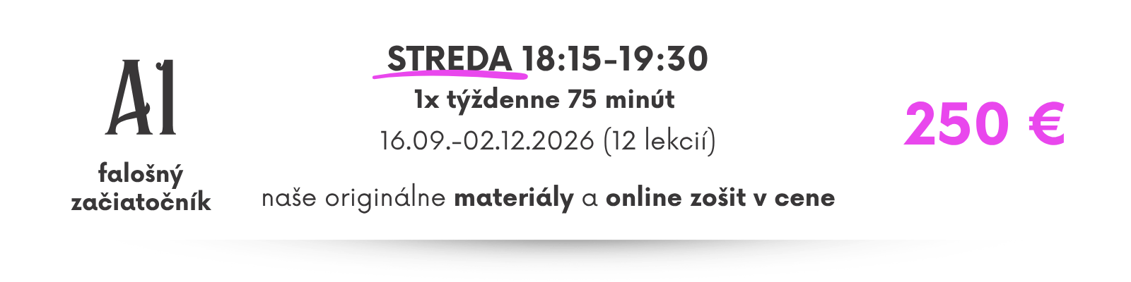 skupinový kurz francúzskeho jazyka pre začiatočníkov