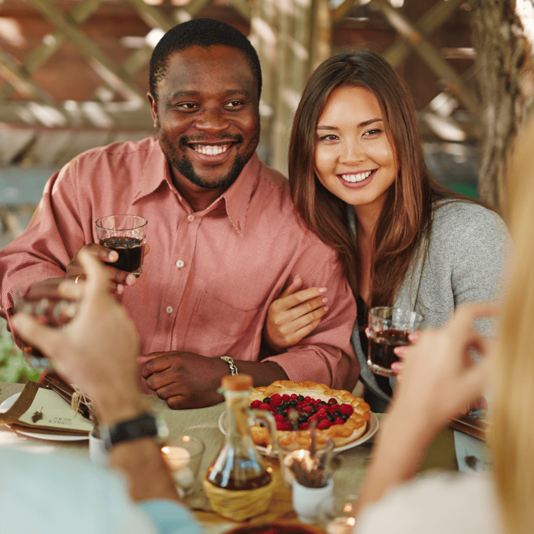 Image of a happy couple shows them learning how to deal with emotionally immature partner