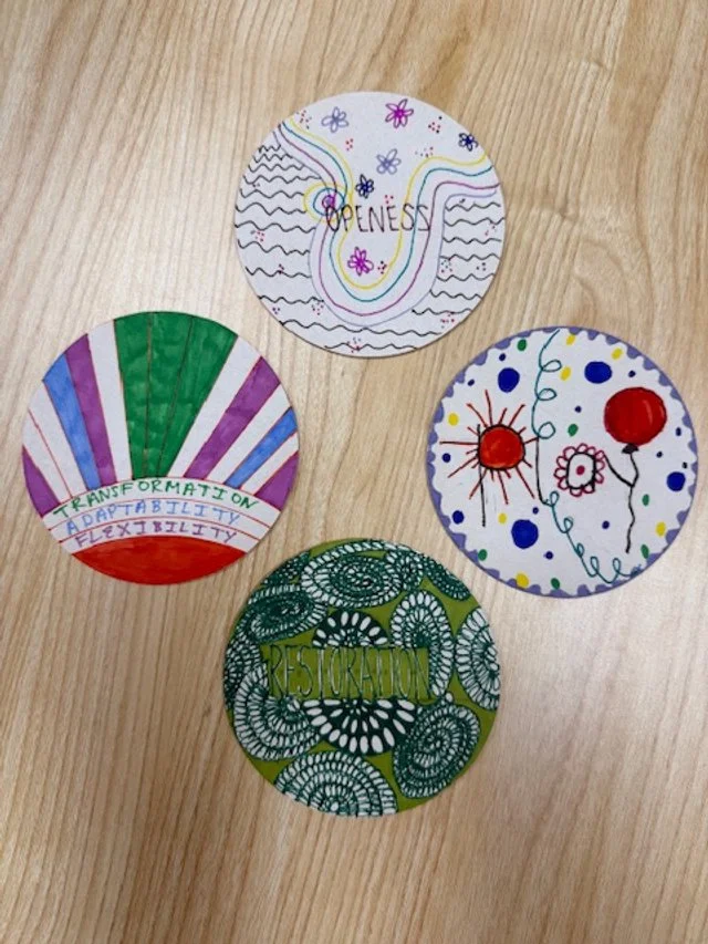 Image of zentangle craft representing Orlando Therapist guiding you in choosing the word of the year.