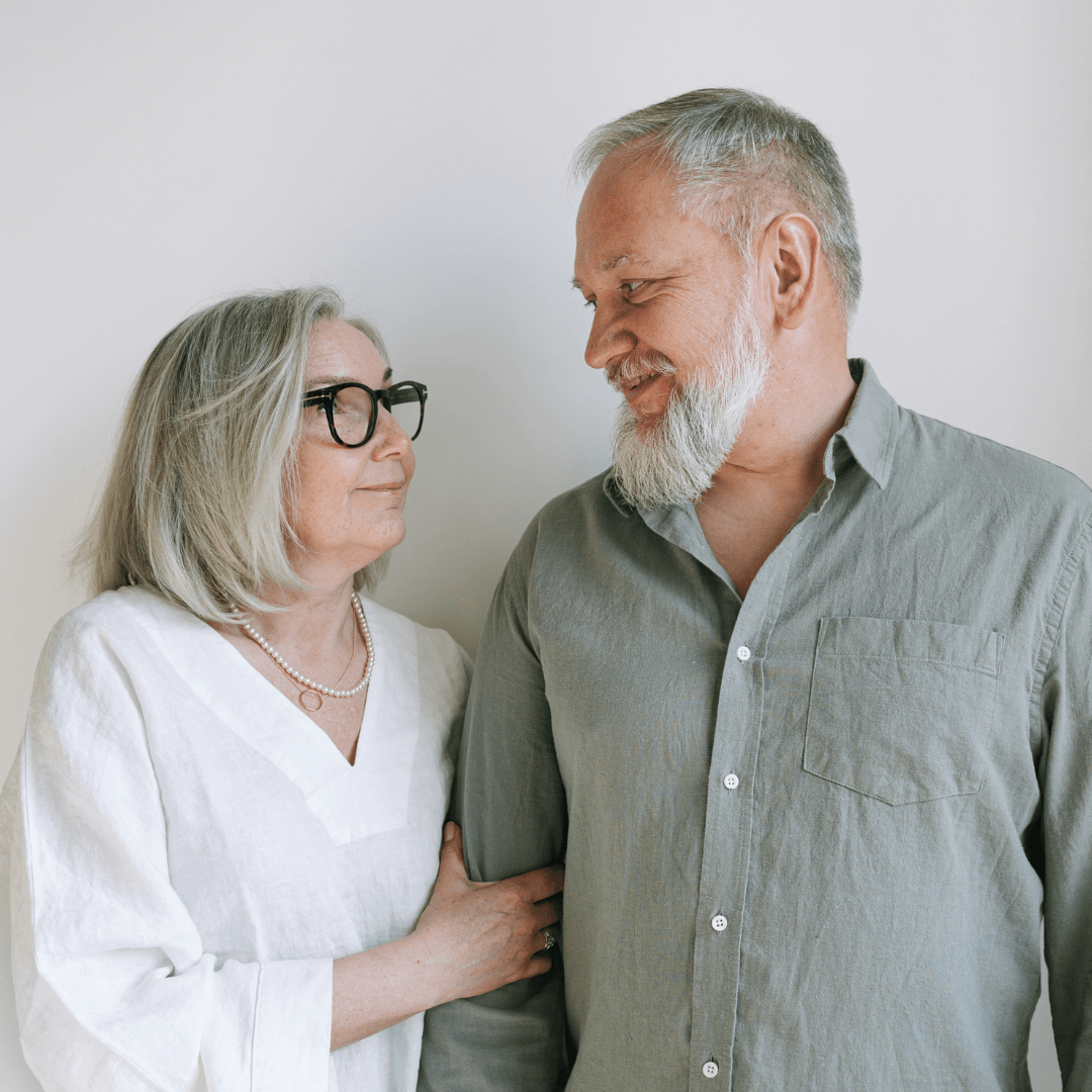 Image of couple looking at each other representing Secure Attachment Therapy