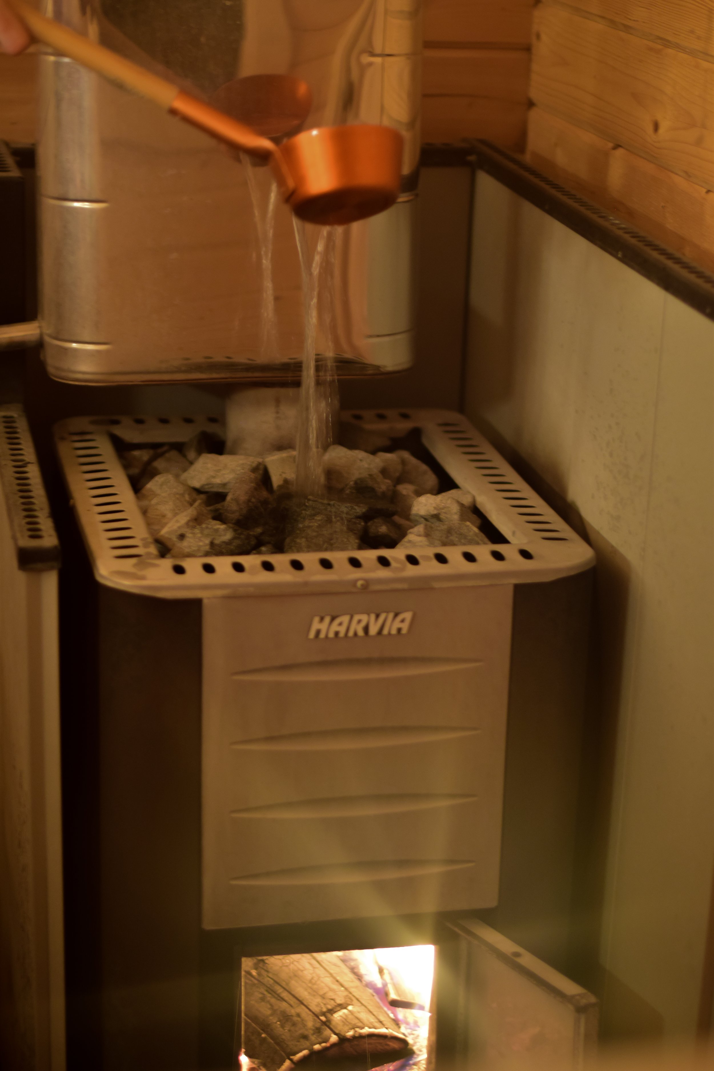 A traditional "kiuas" (sauna oven in Finnish)