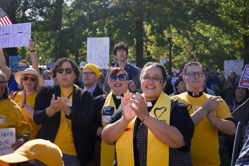 Unitarian Universalists at No Kings in Boston 2025!