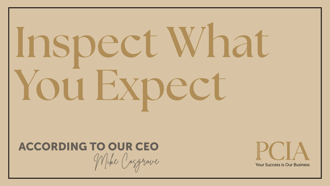 Inspect What You Expect