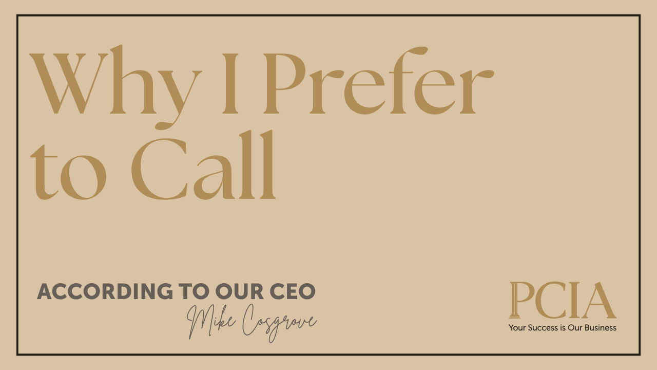 Why I Prefer to Call