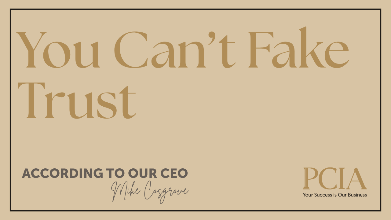 You Can’t Fake Trust