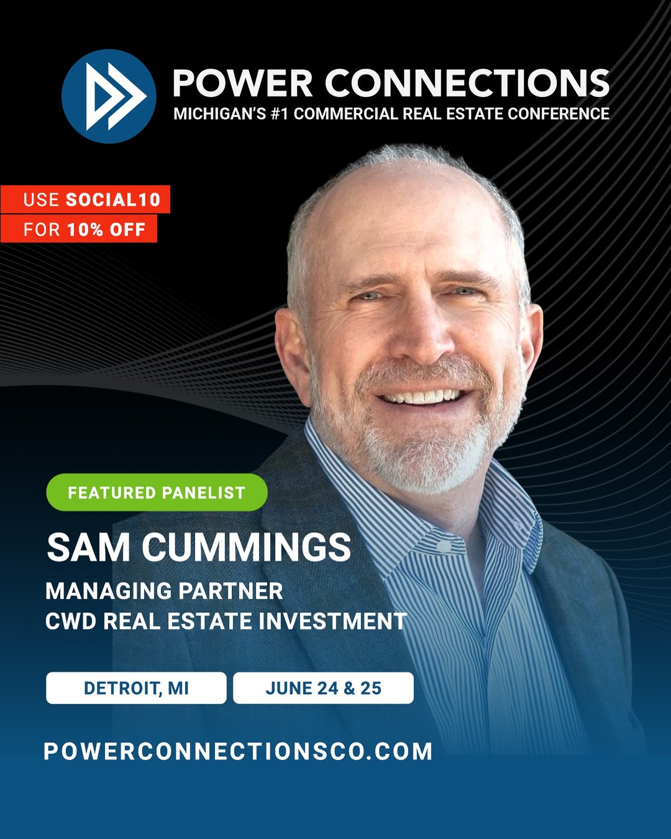 Hi! 

Attention friends in Commercial Real Estate!

I&rsquo;m excited to be speaking at Power Connections Commercial Real Estate on June 24&ndash;25, 2025&mdash;Michigan&rsquo;s #1 CRE networking conference.

I&rsquo;ll be joining top professionals f