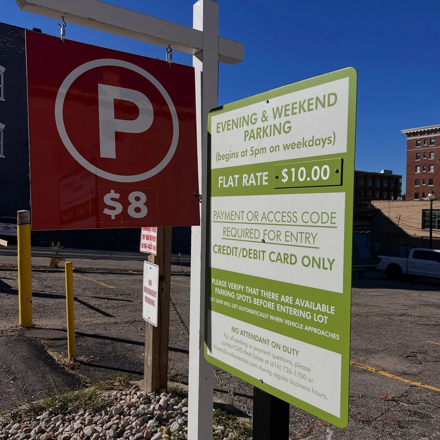 Contact us if you or you business is looking for economical monthly parking. Our 45 S division lot is close to all downtown businesses and event centers. 
If you are attending events at @pyramidschemegr, @vanandelarenagr, or @glcliveat20monroe this l