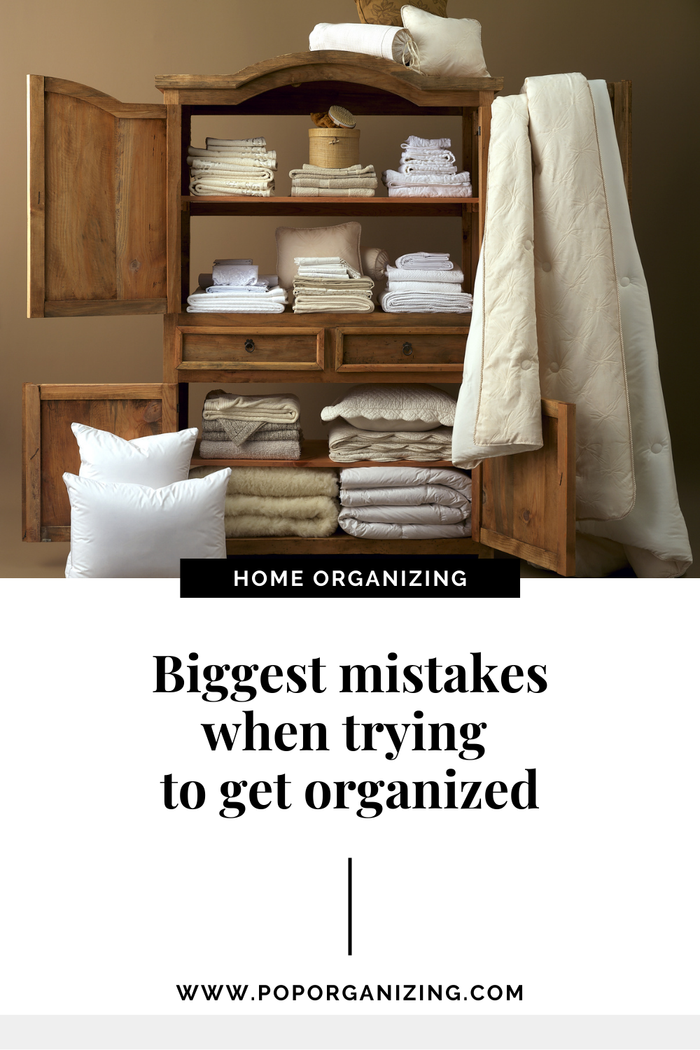  Biggest mistakes when trying to get organized