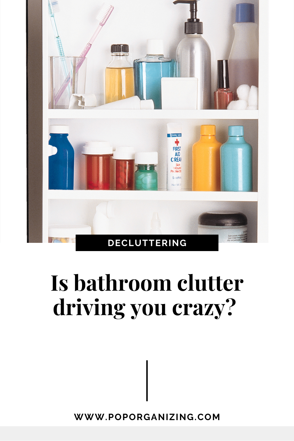Is bathroom clutter driving you crazy? 