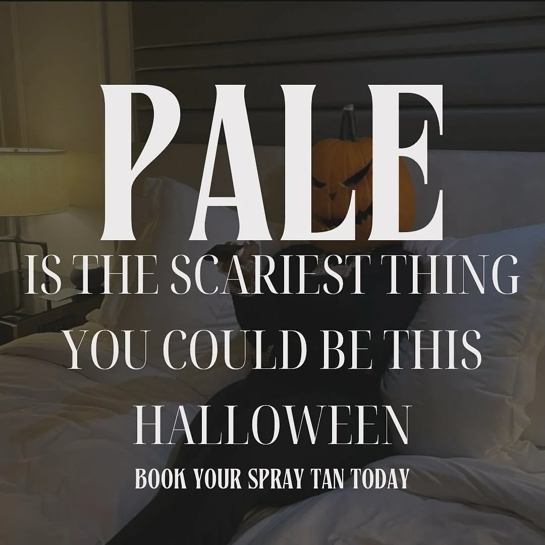 Spooky season, but make it bronzed 🎃🍂 Your perfect fall tan is waiting at Pink Pineapple Beauty Co &mdash; because cozy vibes look even better with a glow.

Mention this post for $10 off your spray tan for the month of October. 

Book in with link 