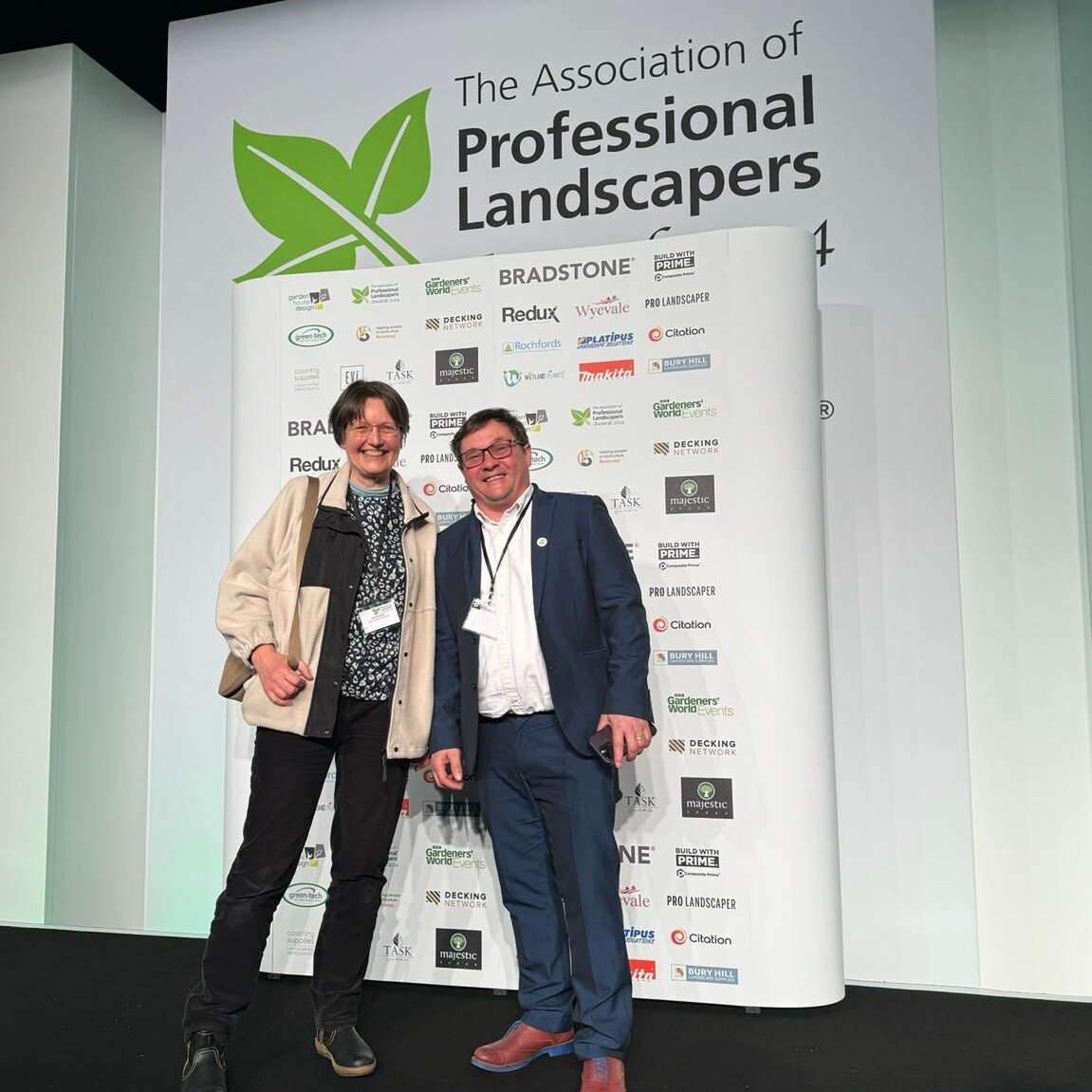 With landscaper Gerald of @agentsgreen - happy recipients of a silver merit award and a silver award for two gardens shortlisted at the APL awards yesterday. Well done Gerald! Many congratulations to all the inspiring winners, with some incredible ga