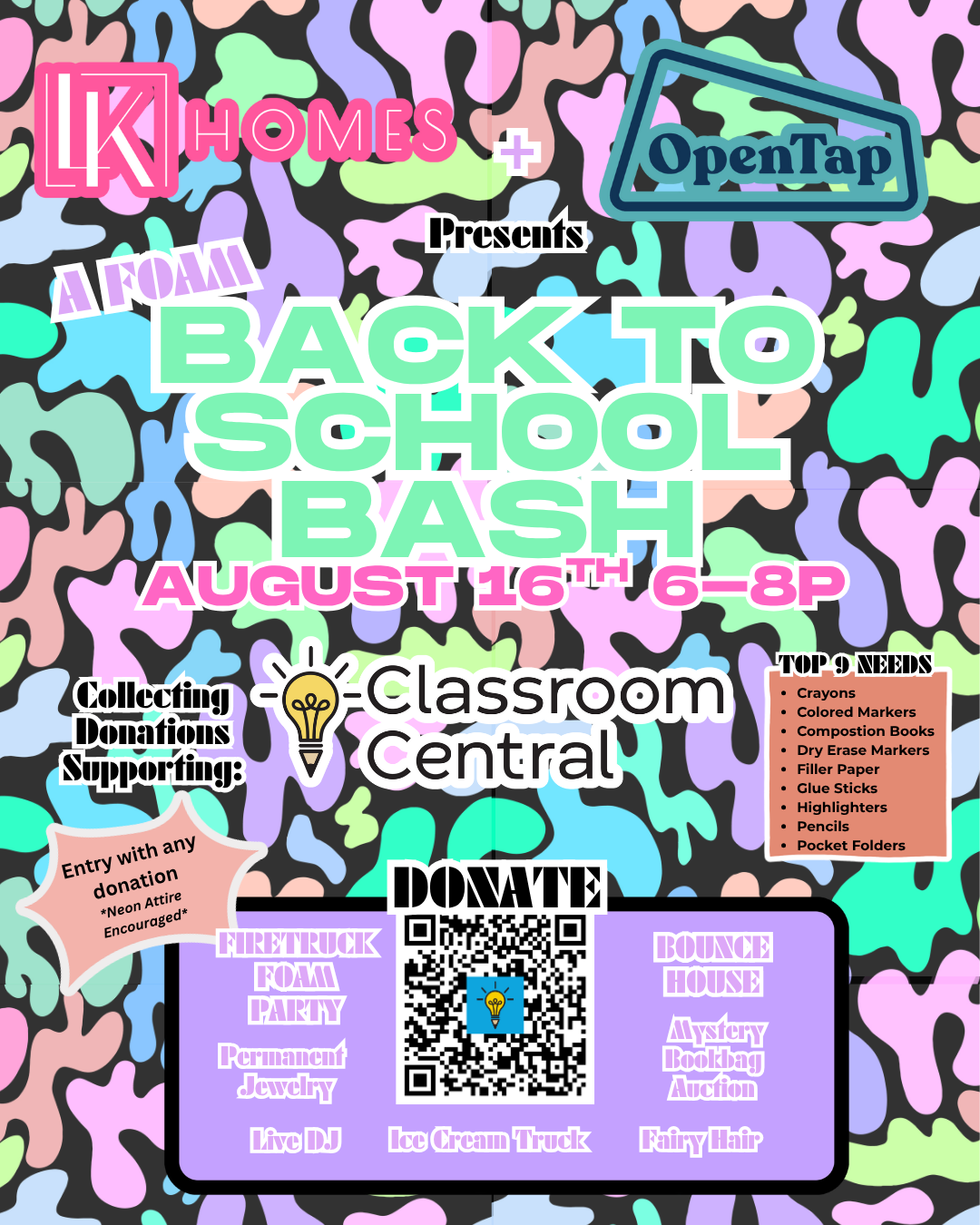 A Foam Back to School Bash