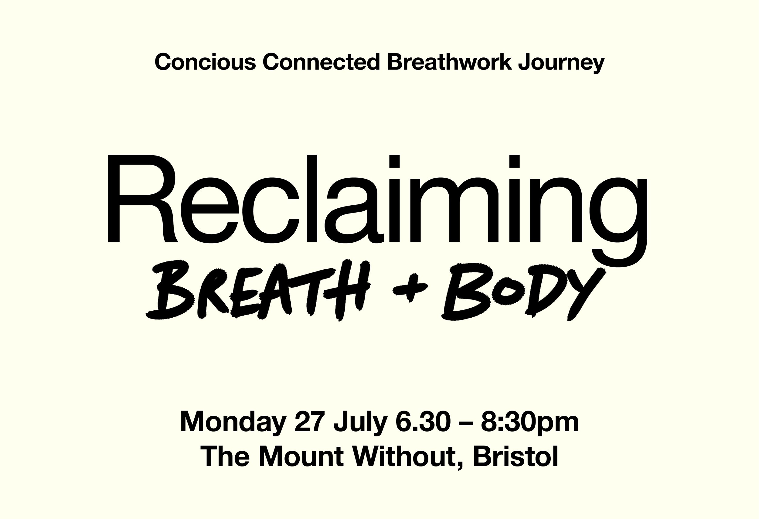 A conscious connected breathwork journey held in a space that honours decolonised healing