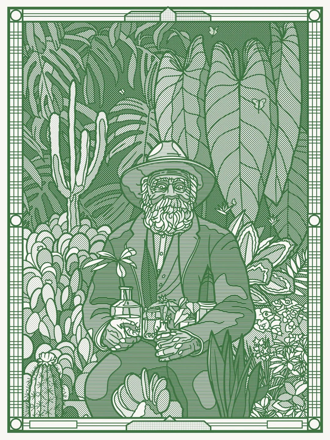 Børge Bredenbekk botanist kunst trykk.jpg